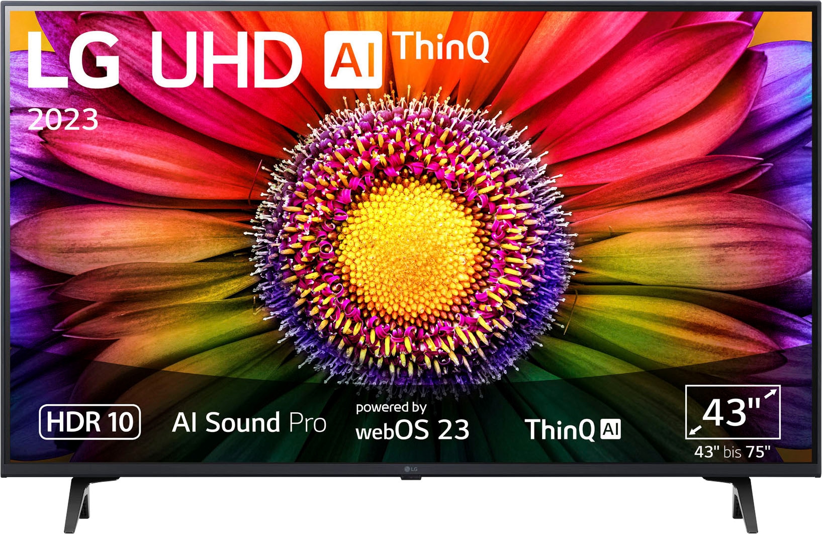 Ultra UHD, 4K Zoll, | Gen6 BAUR LED-Fernseher AI-Prozessor,HDR10,AI HD, Sound α5 Pro,Filmmaker »43UR80006LJ«, LG Mode 4K Smart-TV, cm/43 109