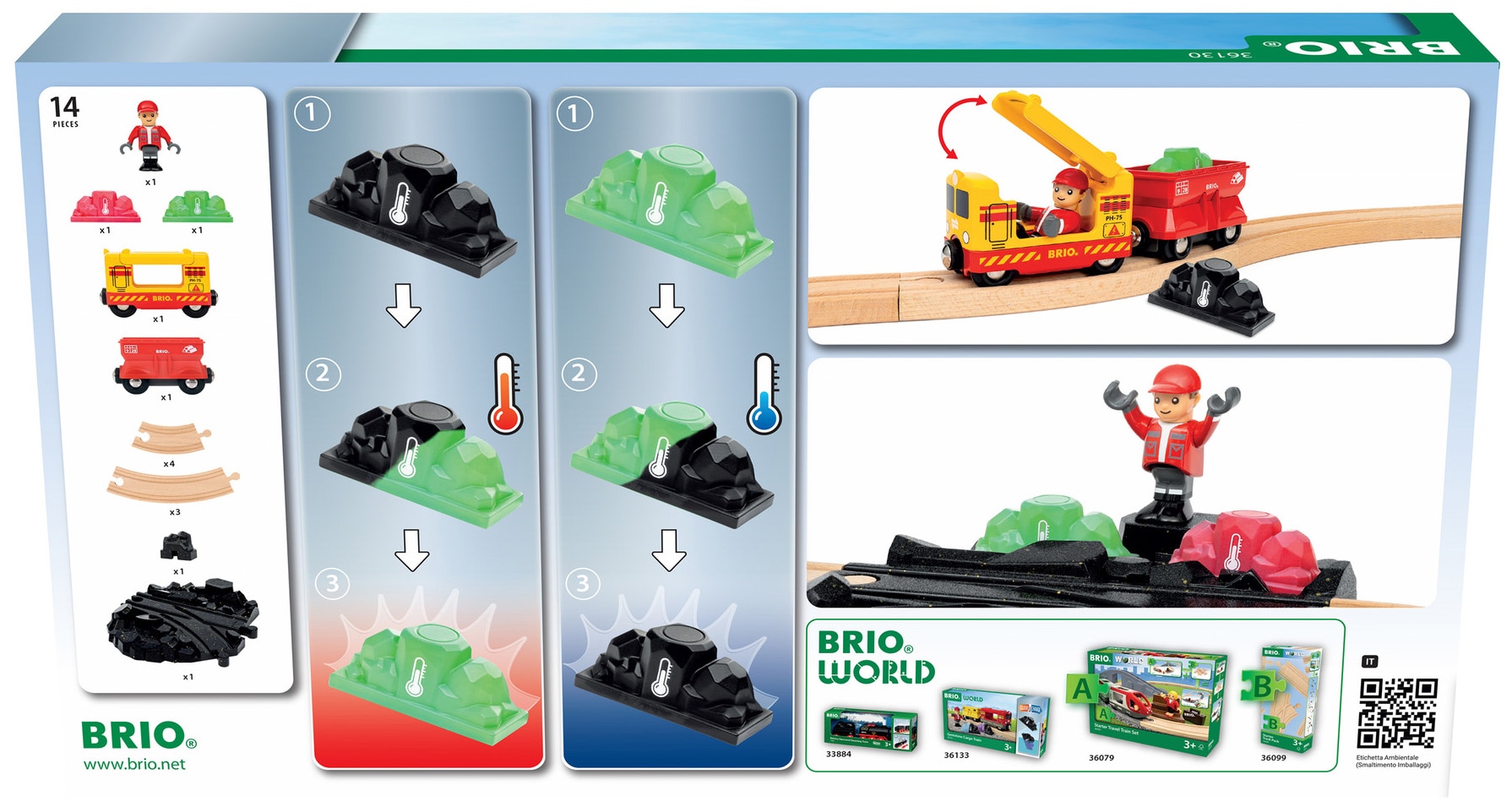 BRIO® Spielzeug-Eisenbahn »BRIO® WORLD, Güterzug-Set«