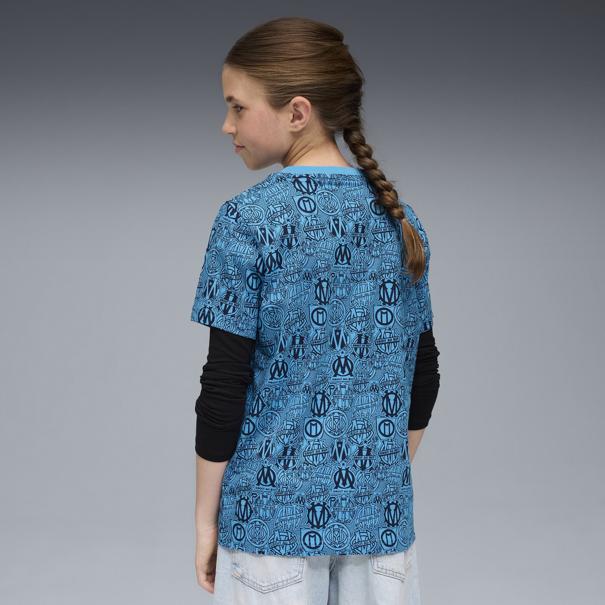 PUMA T-Shirt »Olympique de Marseille FtblCulture T-Shirt mit Allover-Print«