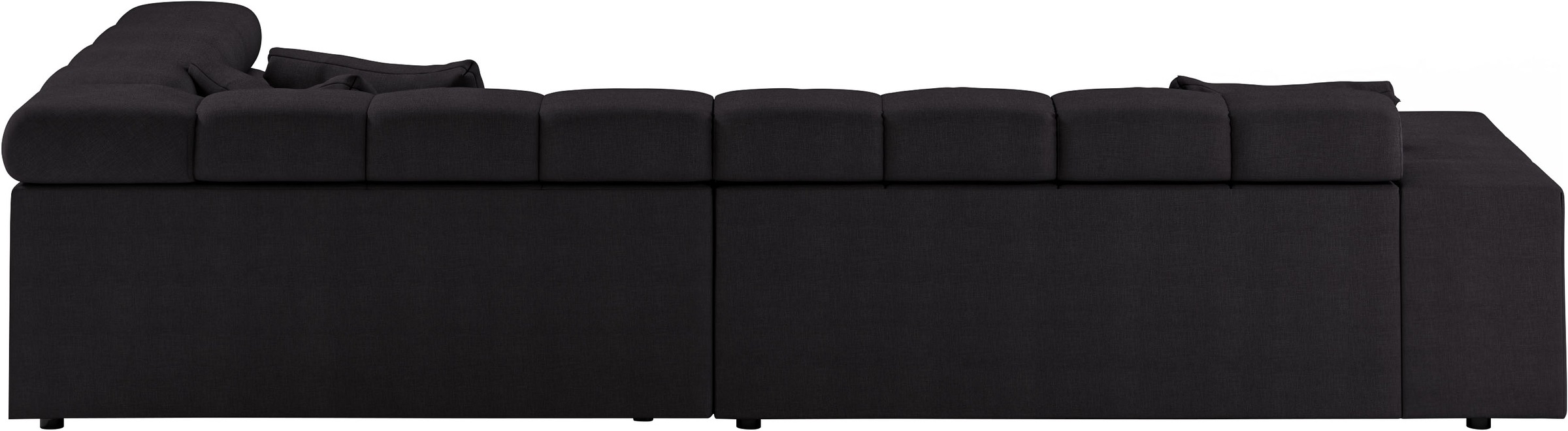 INOSIGN Ecksofa »Ancona incl. Kopfteilverstellung, Zierkissen Breite 319cm, L-Form«, wahlweise motorische Sitztiefenverstellung, auch in Cord + Easy Care