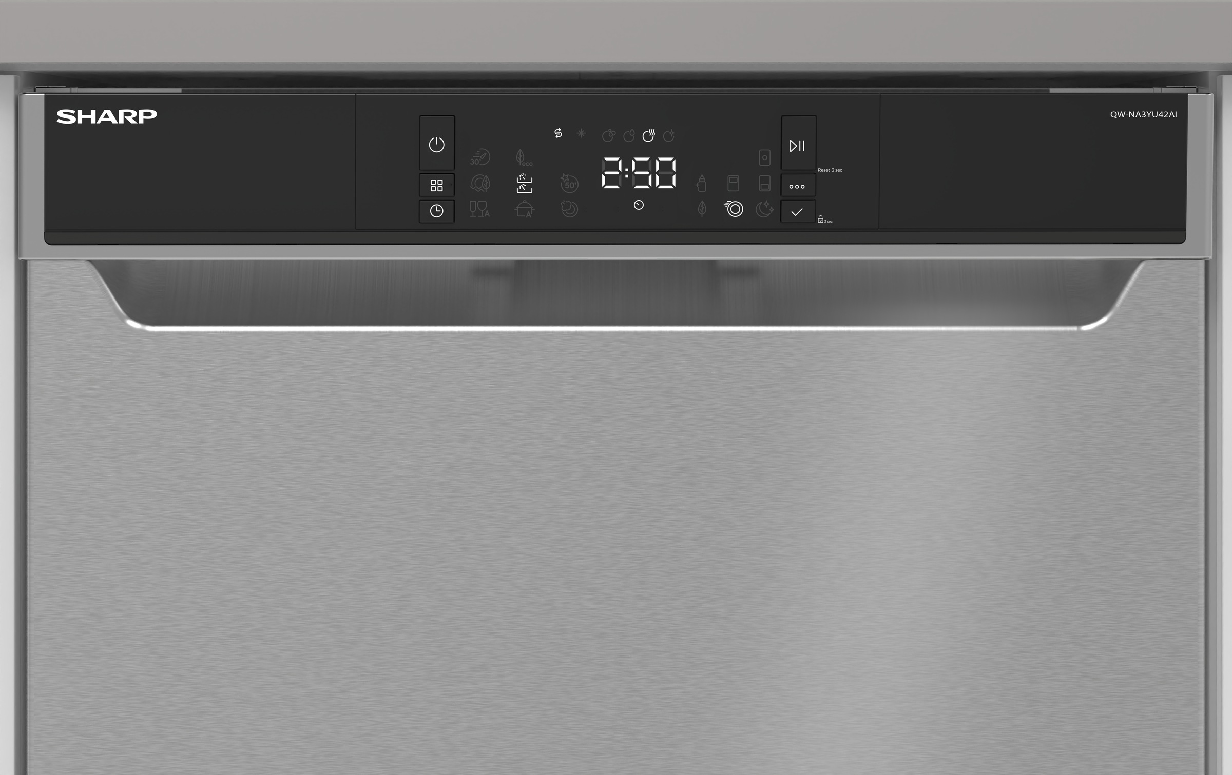 Sharp Unterbaugeschirrspüler »QW-NA3YU42AI-DE«, 14 Maßgedecke