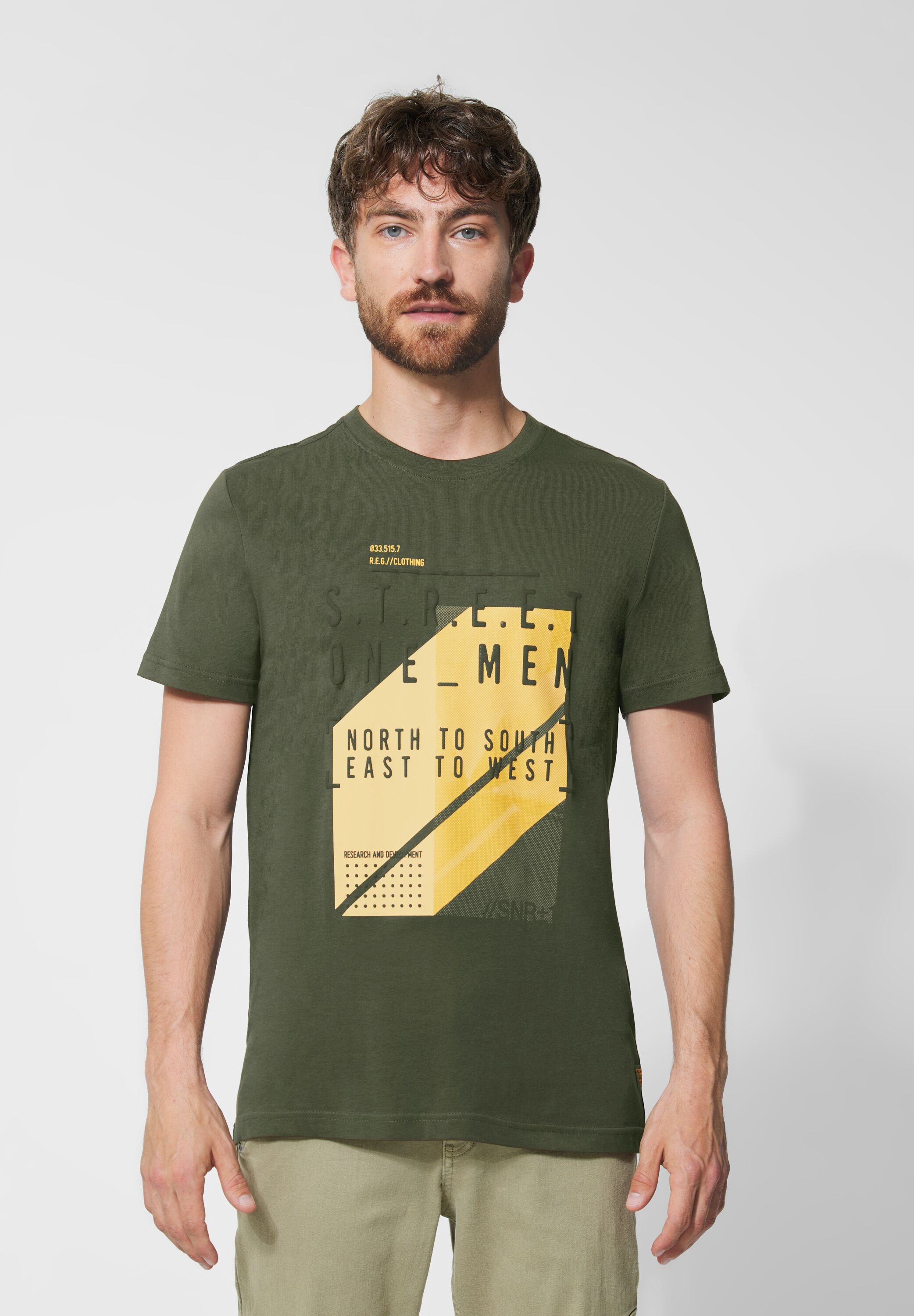 STREET ONE MEN T-Shirt, mit Print-Mix