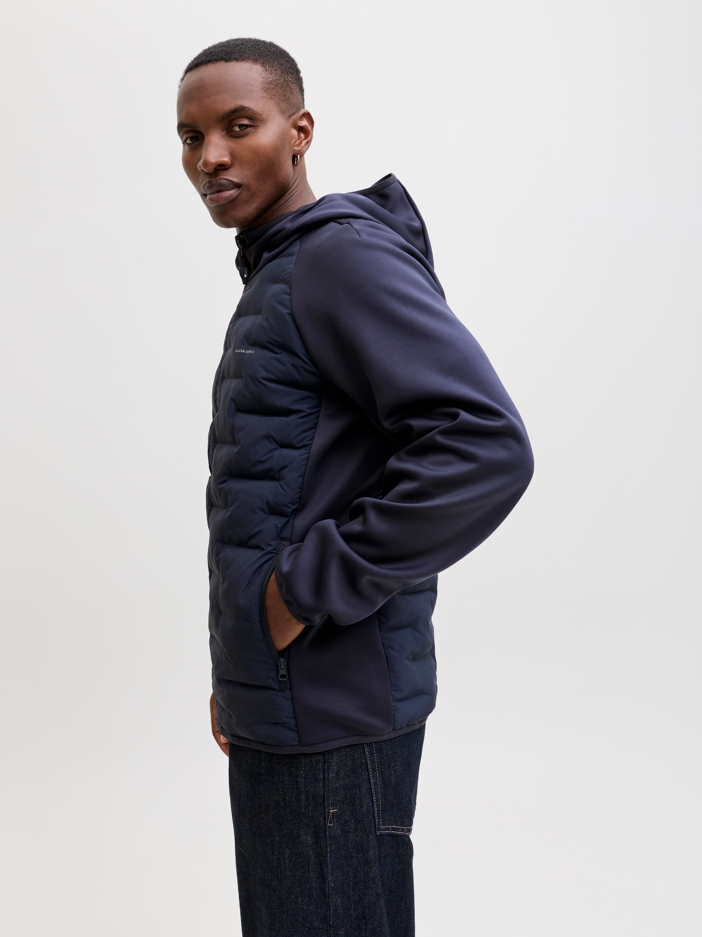 Jack & Jones Steppjacke "JJEPERFECT HYBRID JACKET NOOS" mit Kapuze mit Kapu günstig online kaufen