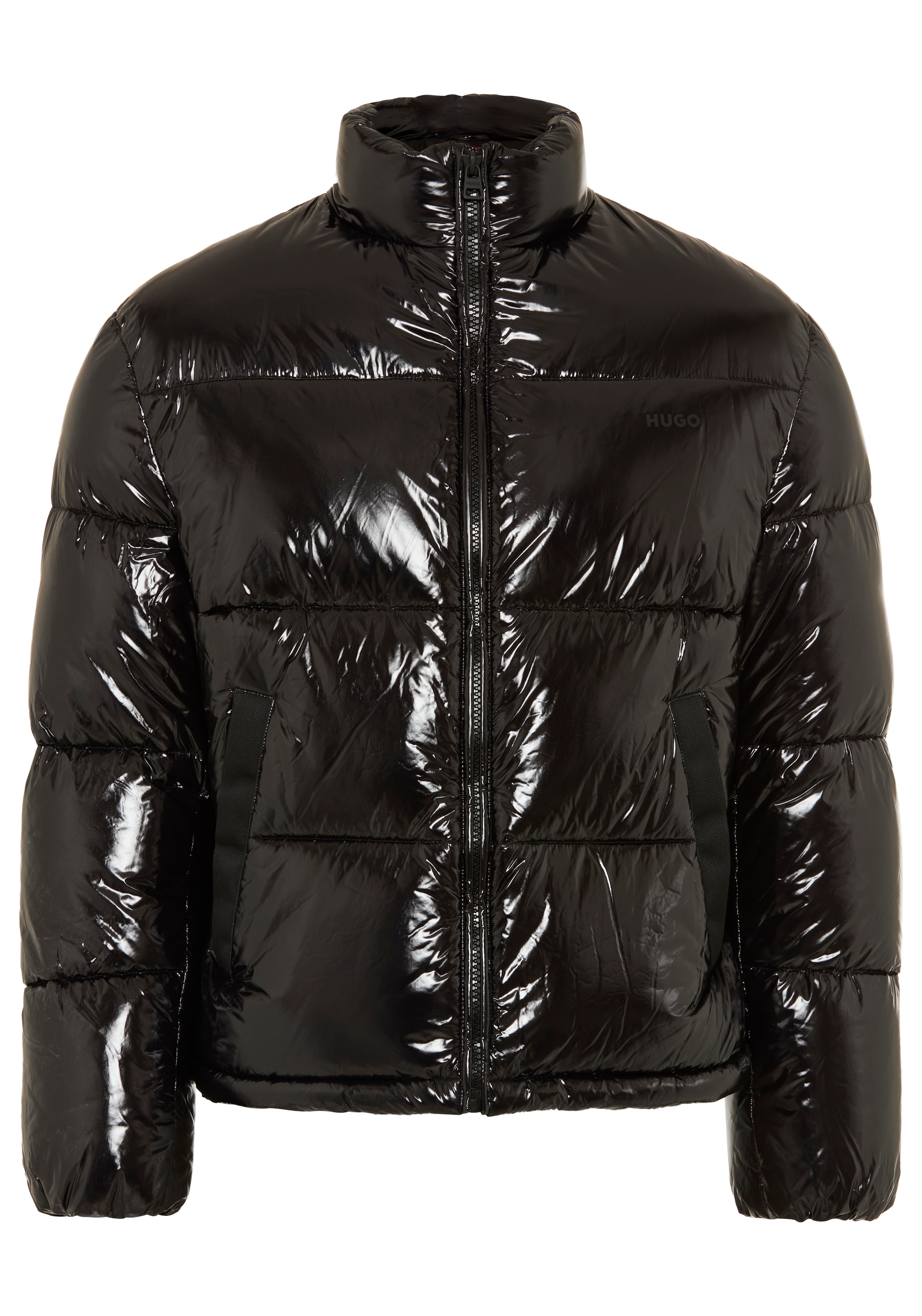 HUGO Steppjacke »Baltos« ohne Kapuze mit glänzendem Finish, Stehkragen, Regular Fit