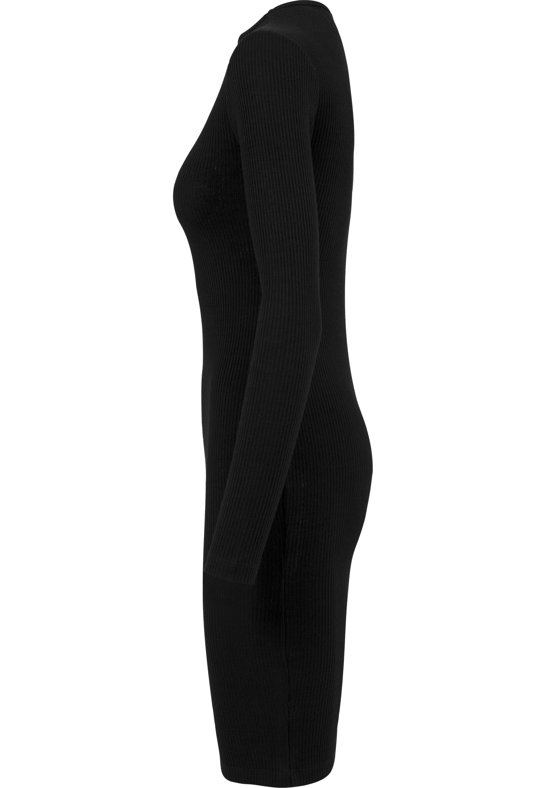 Urban Classics Rib Long Sleeve Dress Black M 3