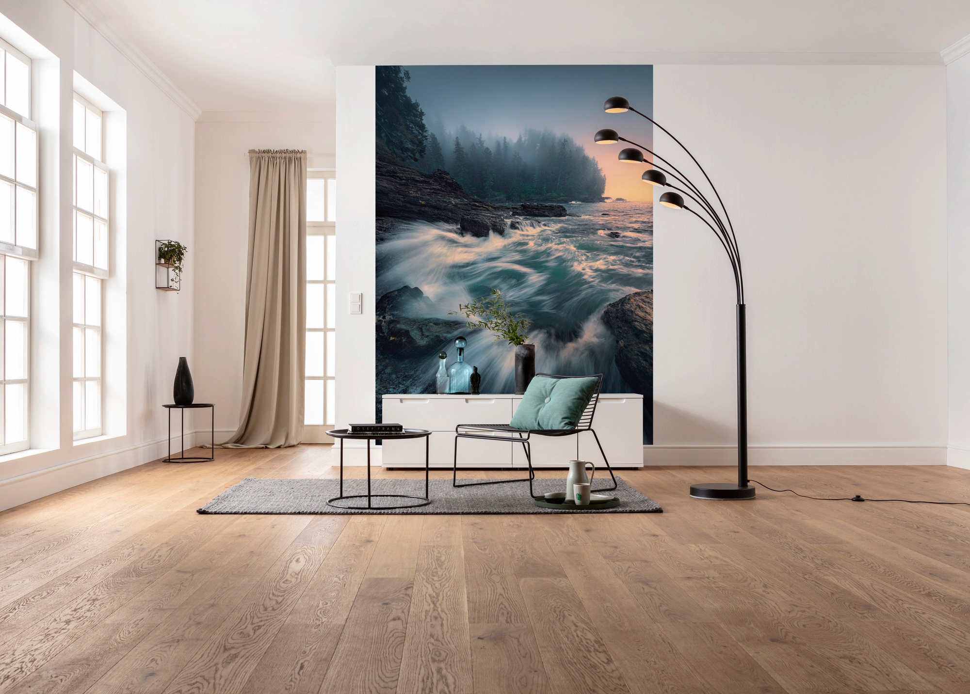 Komar Vliestapete »Digitaldruck Vlies - Cry of the Sea - Größe 200 x 280 cm«, bedruckt, Wohnzimmer, Schlafzimmer