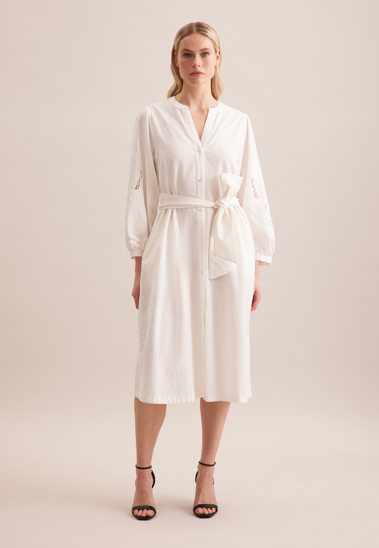 seidensticker Sommerkleid "Schwarze Rose" 7/8 Rundhals Uni günstig online kaufen