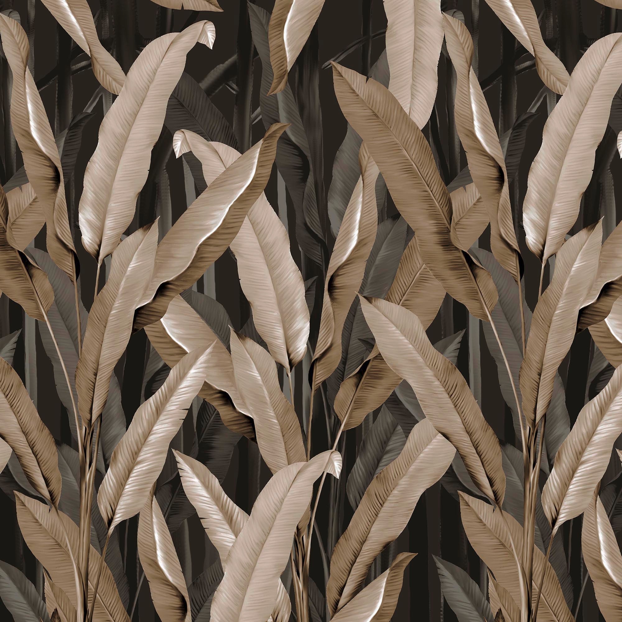 Art for the home Fototapete »Bananenblatt« Motiv glatt Design Tapeten