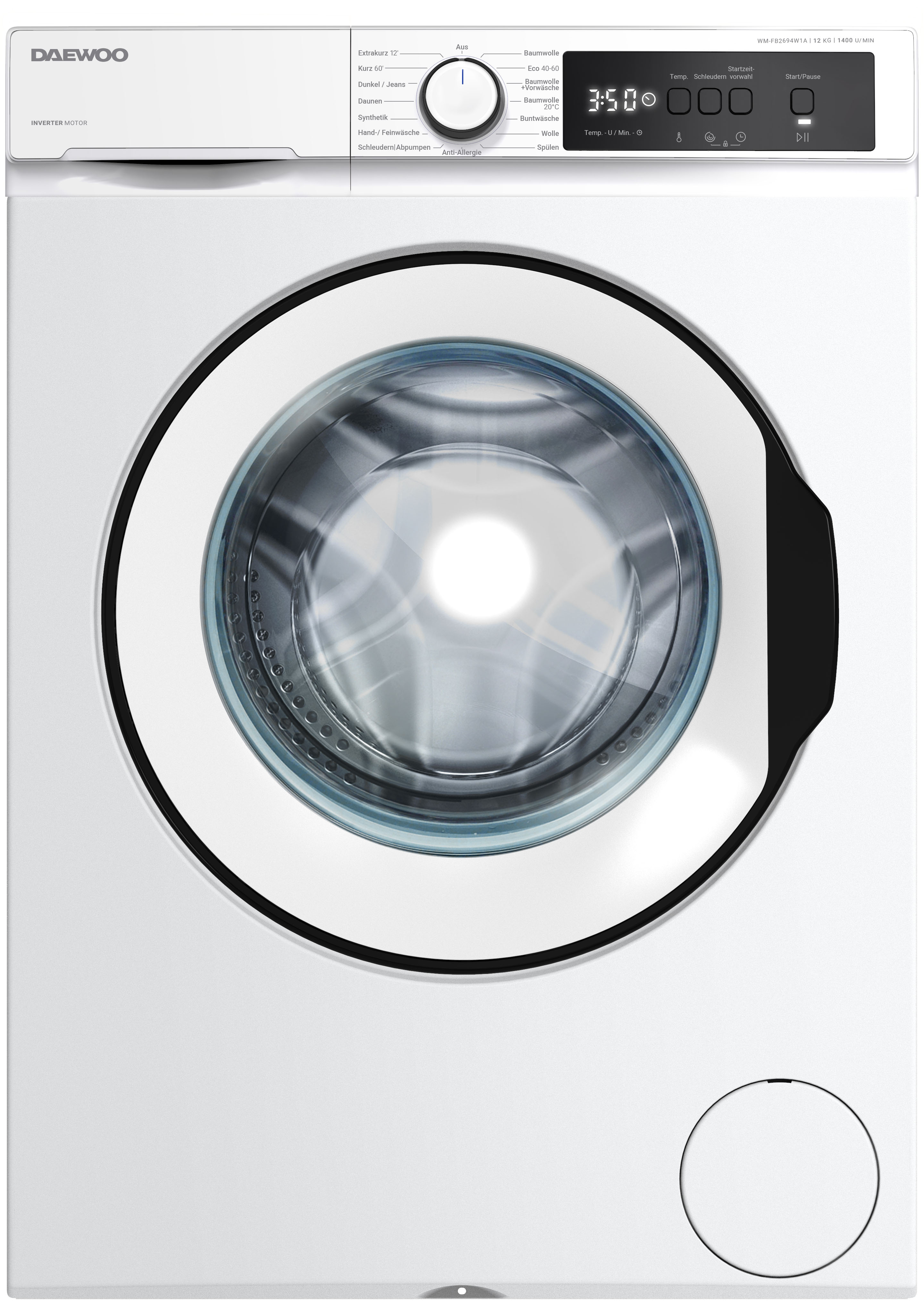 Thumbnail - Daewoo Waschmaschine "WM-FB2694W1A-DE" 12 kg 1400 U/min