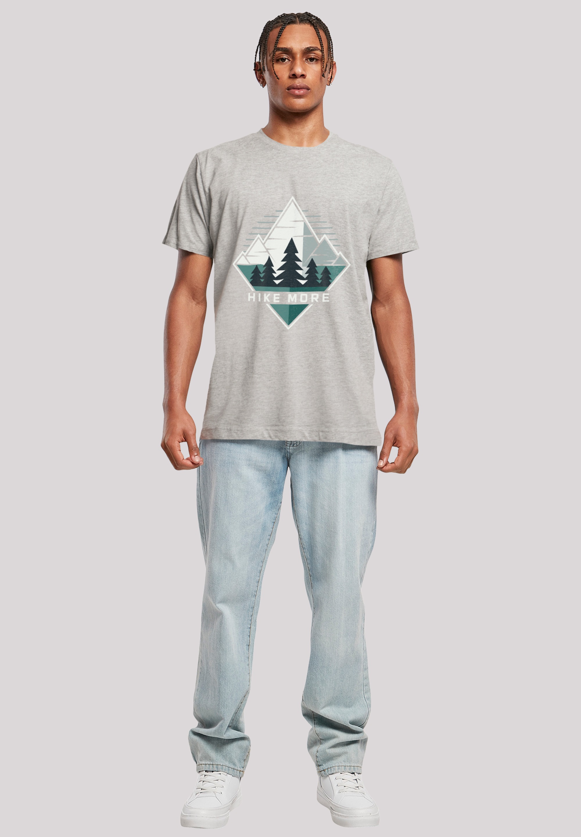 F4NT4STIC T-Shirt »Hike More Mountains«, Premium Qualität