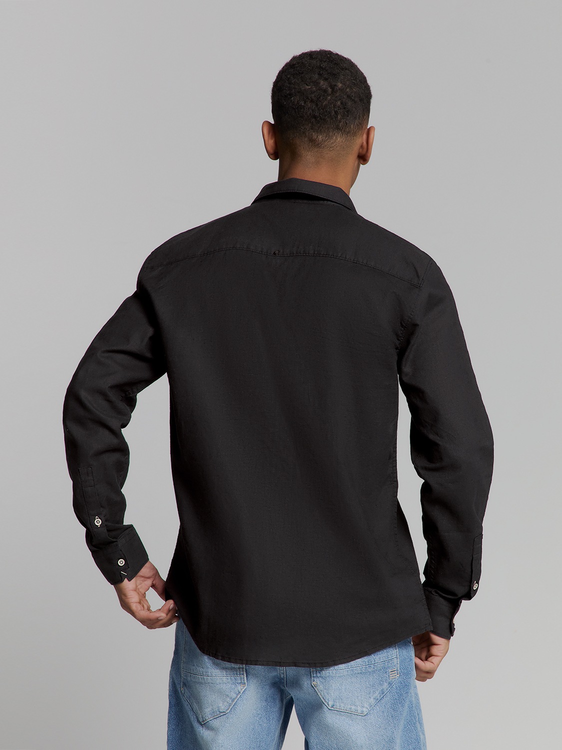 Thumbnail - NO EXCESS Langarmhemd "No Excess Leinenhemd"