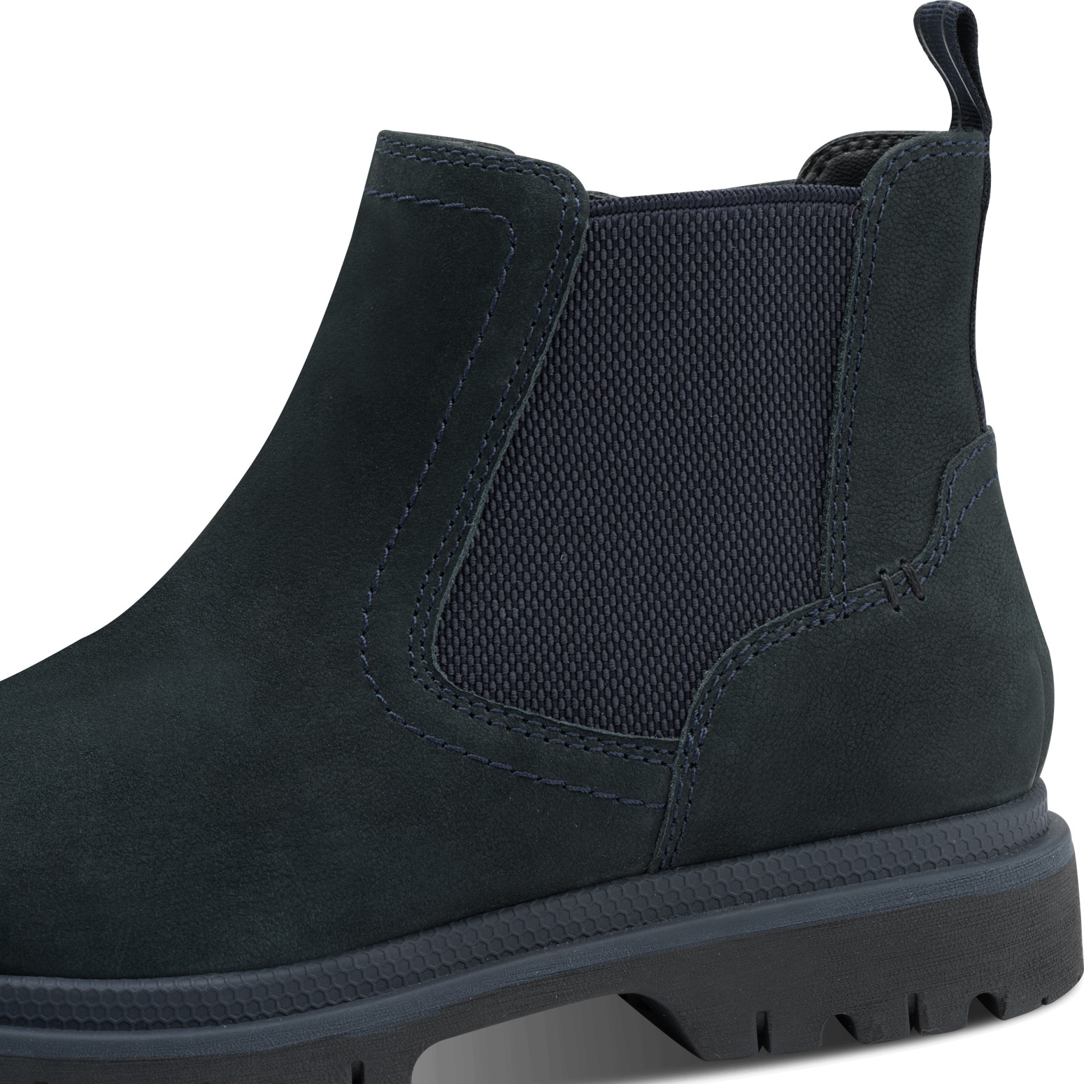 Tamaris Chelseaboots, Blockabsatz, Basicboots, Stiefelette mit dezenten Ziernähten