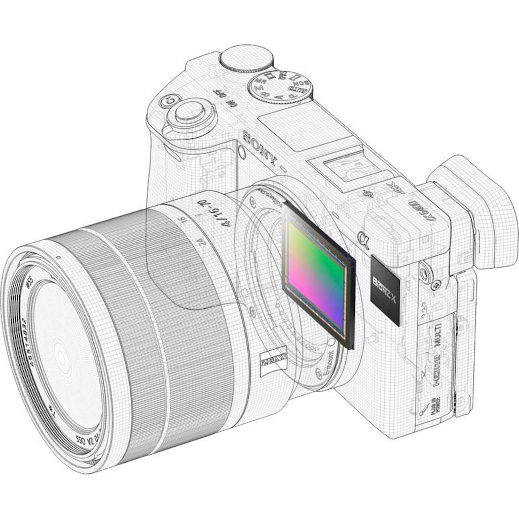 Sony Systemkamera »ILCE-6400B - Alpha 6400 E-Mount«, 24,2 MP