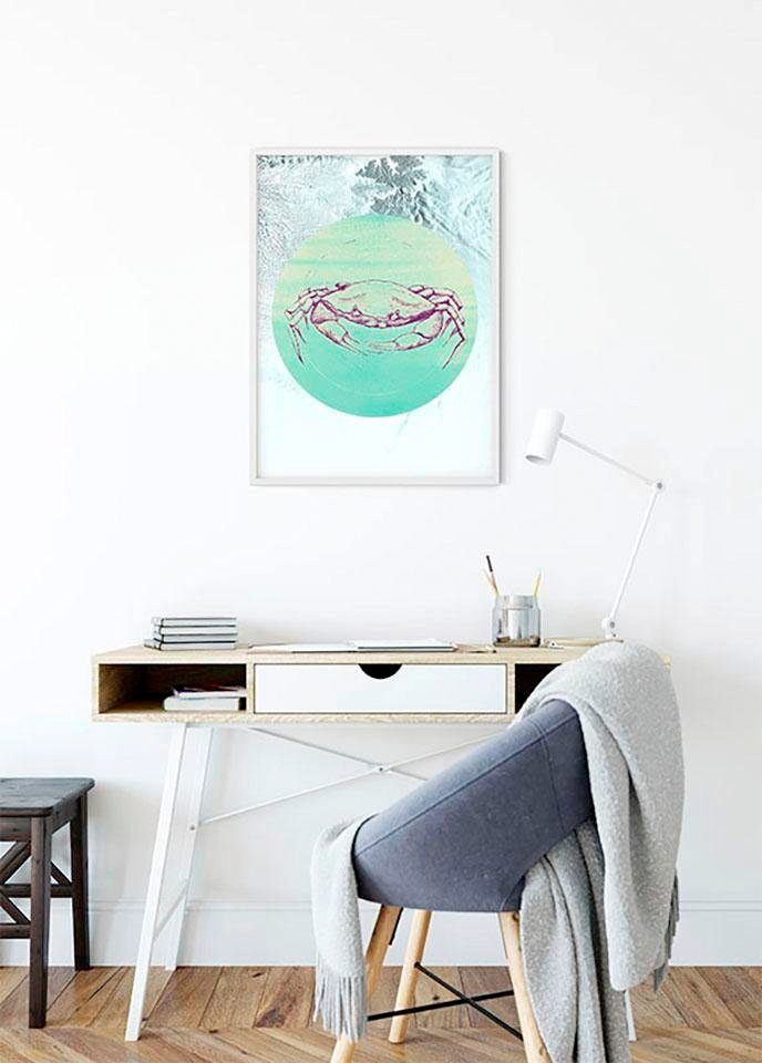 Komar Bild »Crab Sea«, Tiere, (1 St.), Wandbild zur Dekoration - ohne Rahmen