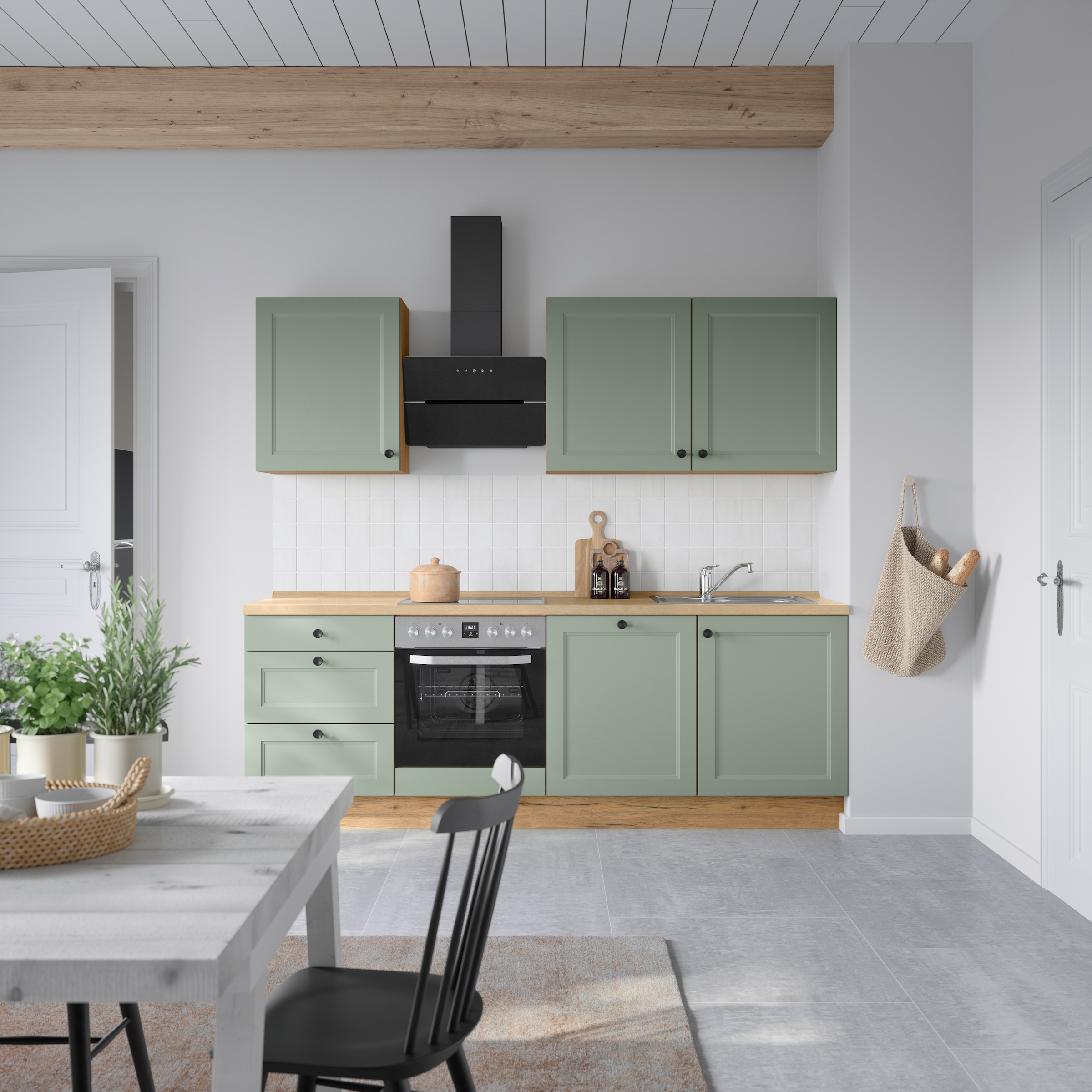nobilia® Küchenzeile »"Cascada II", NEU: individuell anpassbar mit gratis Profi-Beratung« vormontiert, Breite 240 cm, Ausrichtung wählbar, wahlw. mit E-Geräten