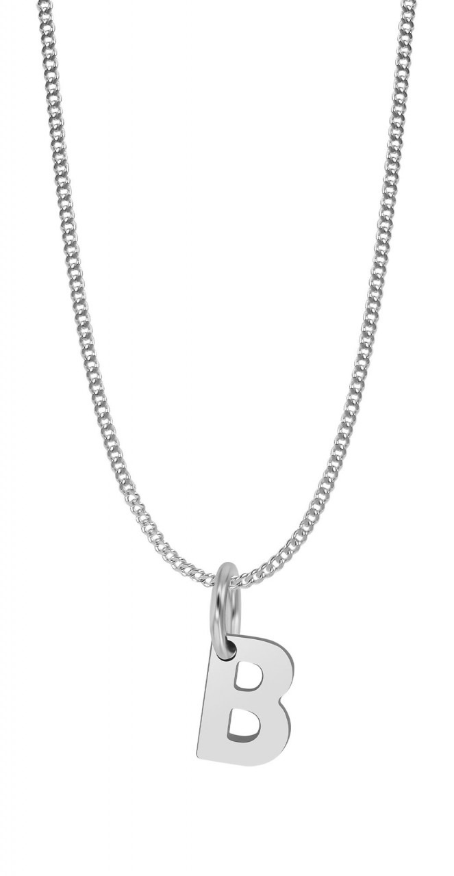 Kettenanhänger ADELIA´S "trendiger Buchstabe Anhänger aus 925 Sterling Silber", silber, Schmuckanhänger, Damen, Silber 925 (Sterlingsilber), Kettenanhänger 2