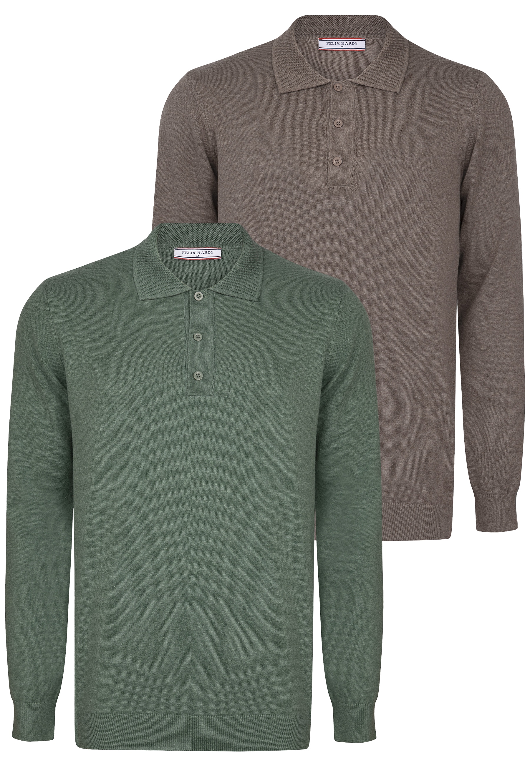 Felix Hardy Polokragenpullover "Pullover mit Polo-Kragen 2er-Pack" günstig online kaufen