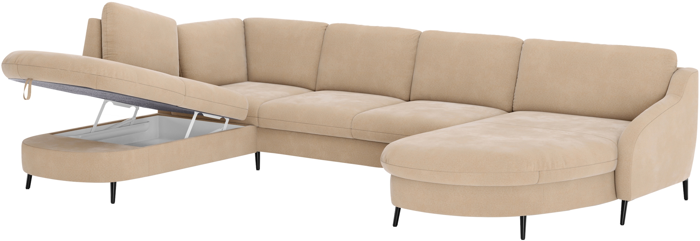 sit&more Wohnlandschaft »Soul U-Form«, wahlweise mit Bett und Bettkasten