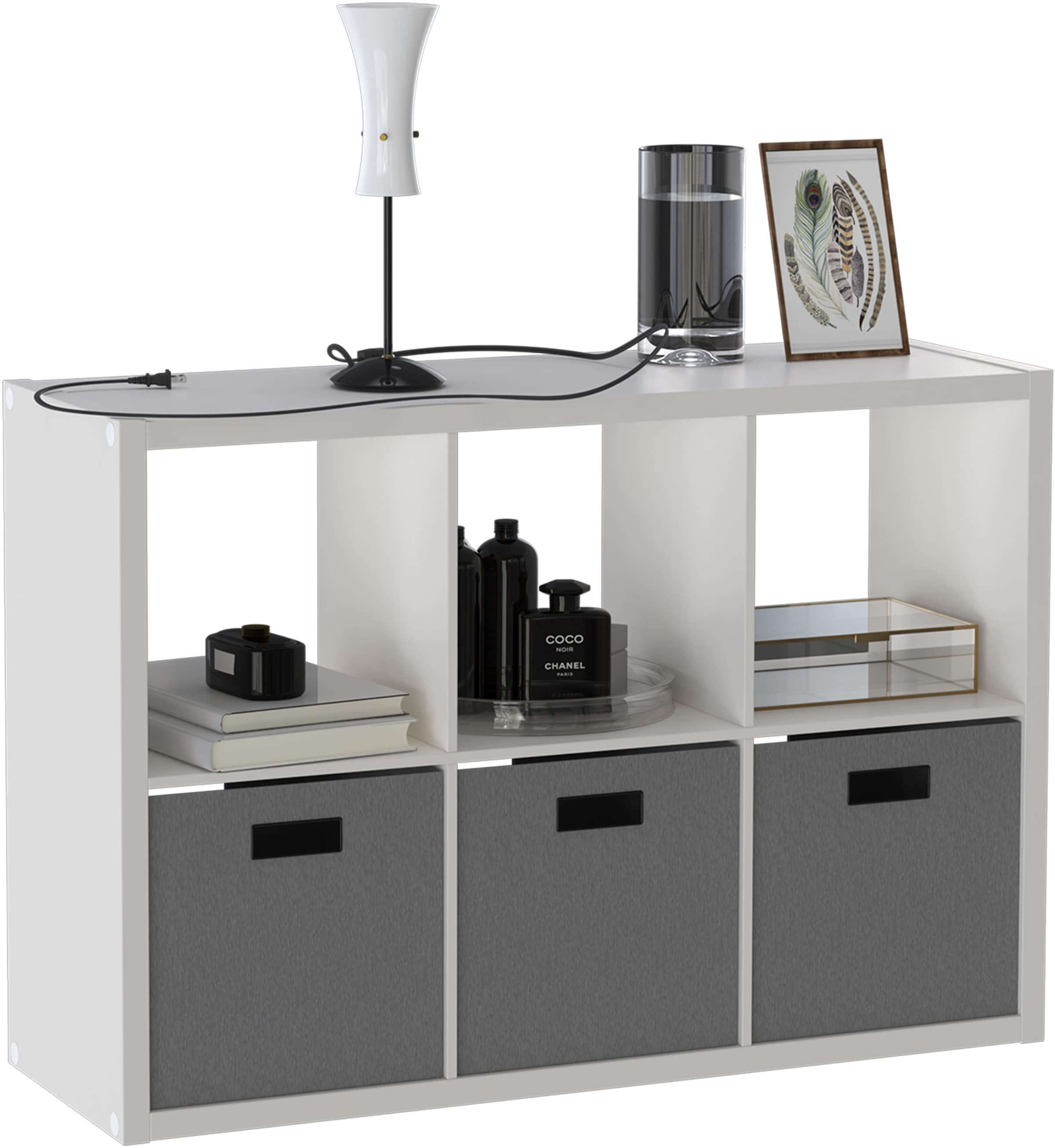 OTTO home Bücherregal "IZOLA, Raumteiler, Aktenregal, Würfelregal," mit 6 o günstig online kaufen