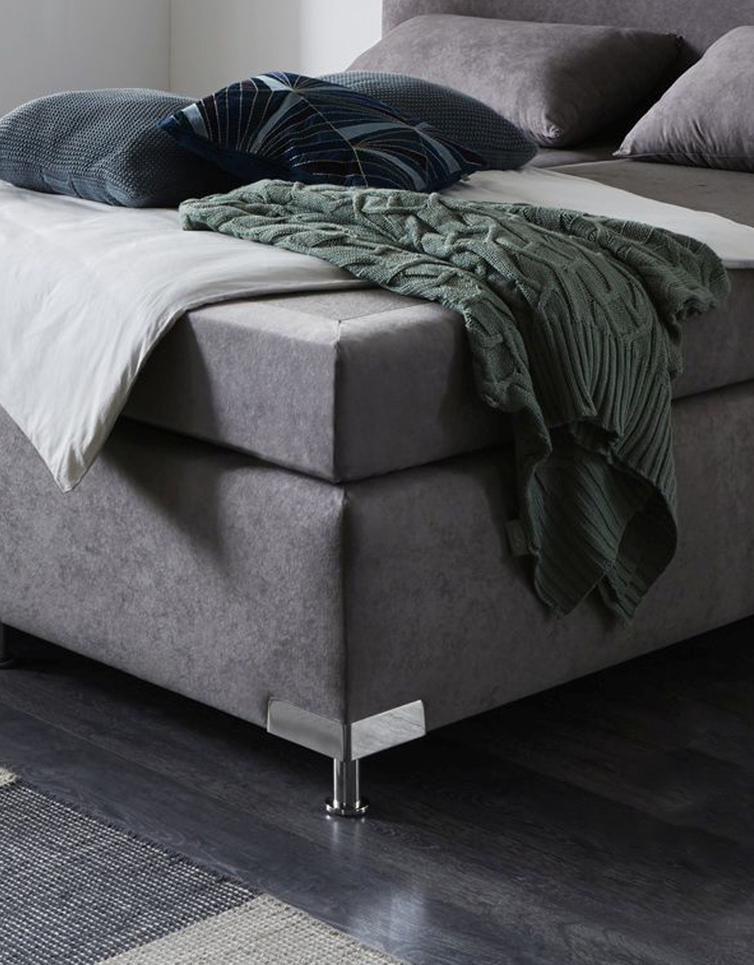 Lit Box Spring Westfalia Schlafkomfort Amsterdam Gris 180x200cm 3