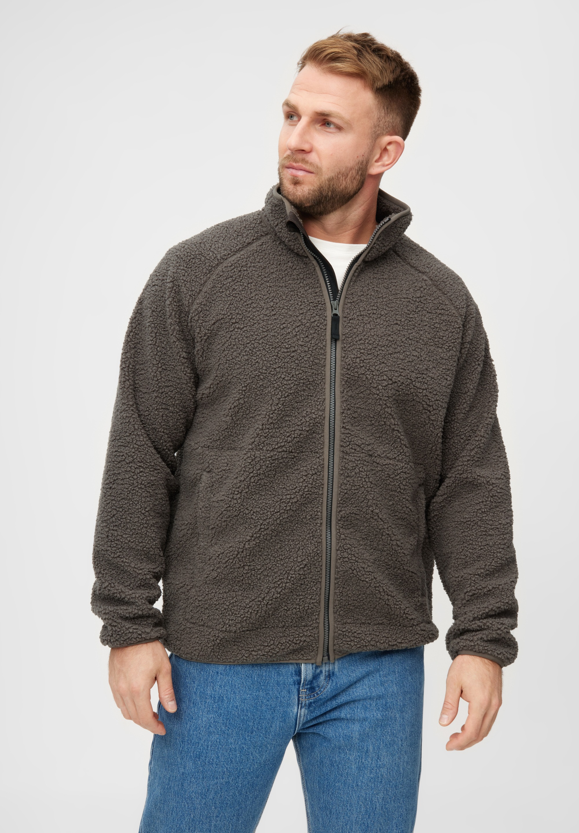 Derbe Fleecejacke "Kuschelby" Recyceltes Fleece, Jersey innen, Taschen mit günstig online kaufen