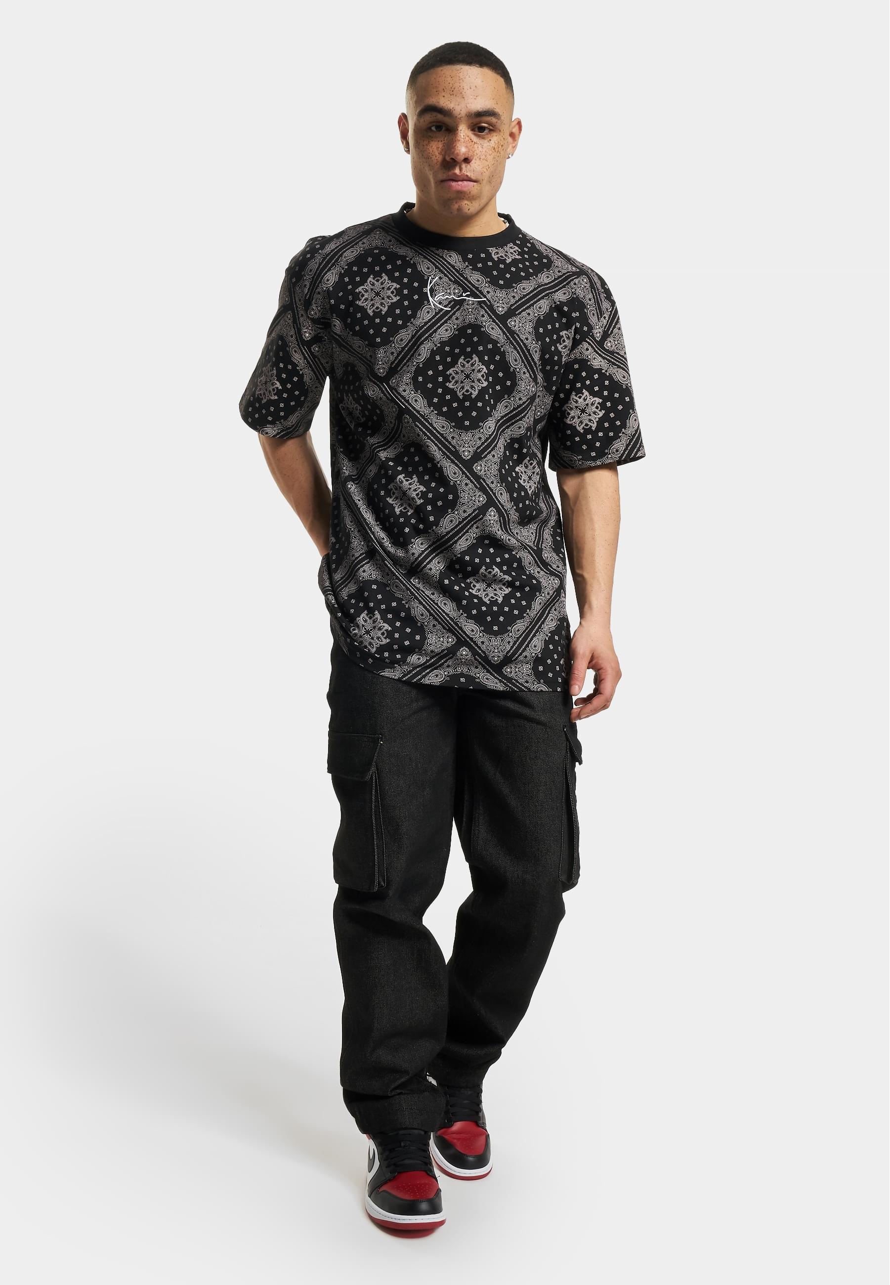 Karl Kani T-Shirt »Karl Kani Herren KM232-042-1 KK Small Signature Paisley Tee«, (1 tlg.)