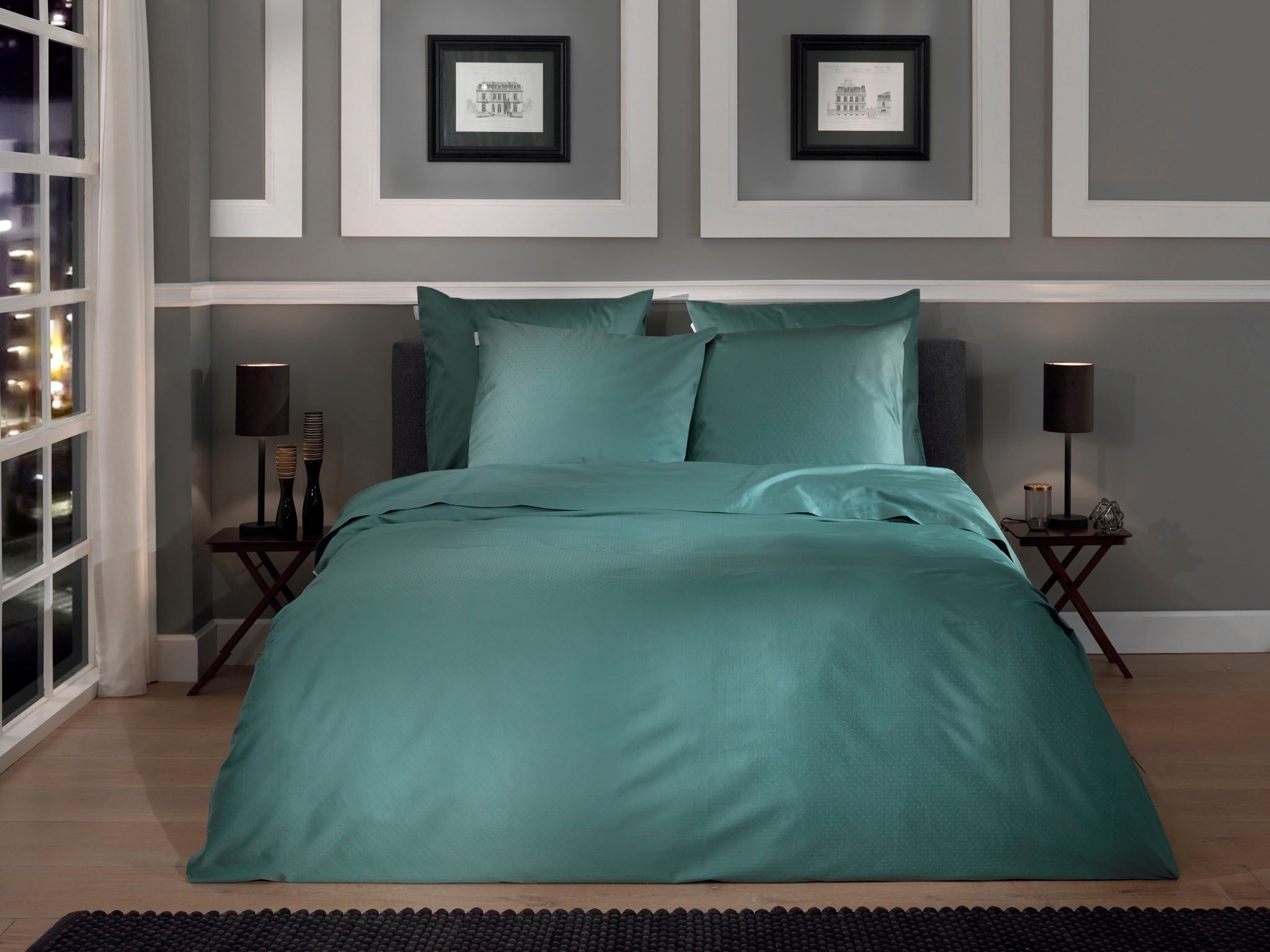 Heckett & Lane Bettwäsche "Punto" 2 Stk. tlg. gepunktet, 100% Baumwolle ab günstig online kaufen