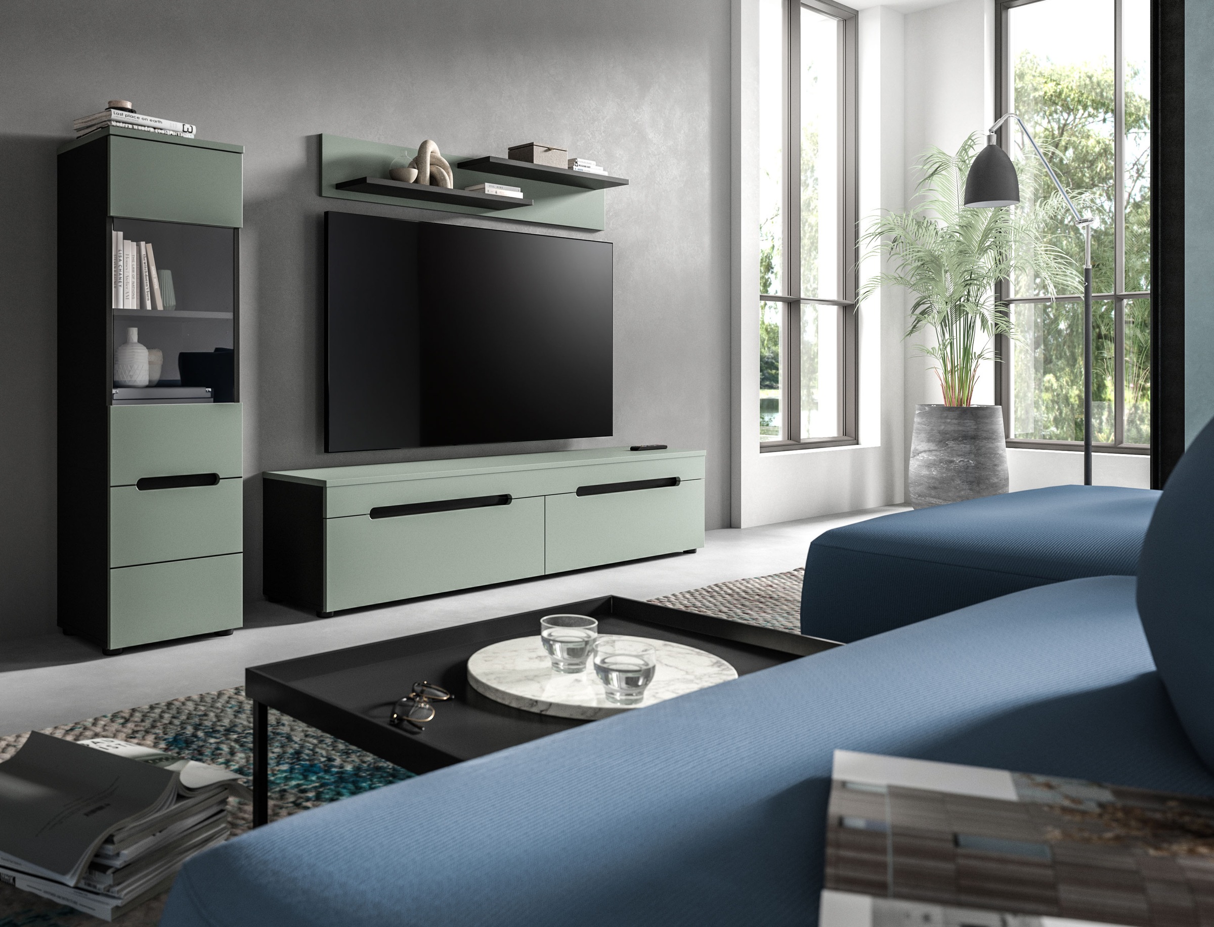 Home affaire Vitrine "REHAT, TOPSELLER, Höhe 125 cm, 1 Glastür, 1 Böden, 3 günstig online kaufen