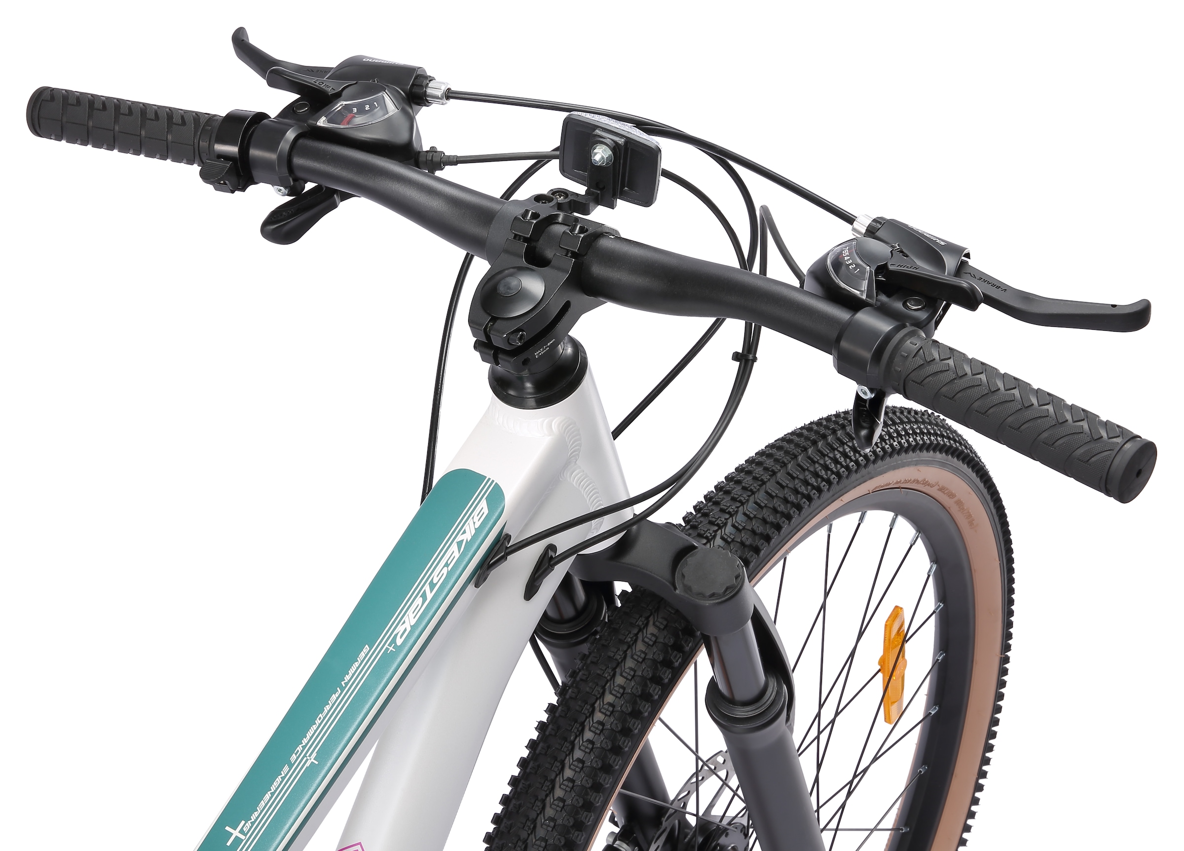 Bikestar Mountainbike 21 Gang Shimano RD-TY300 Schaltwerk Kettenschaltung für Damen und Herren, Kettenschaltung