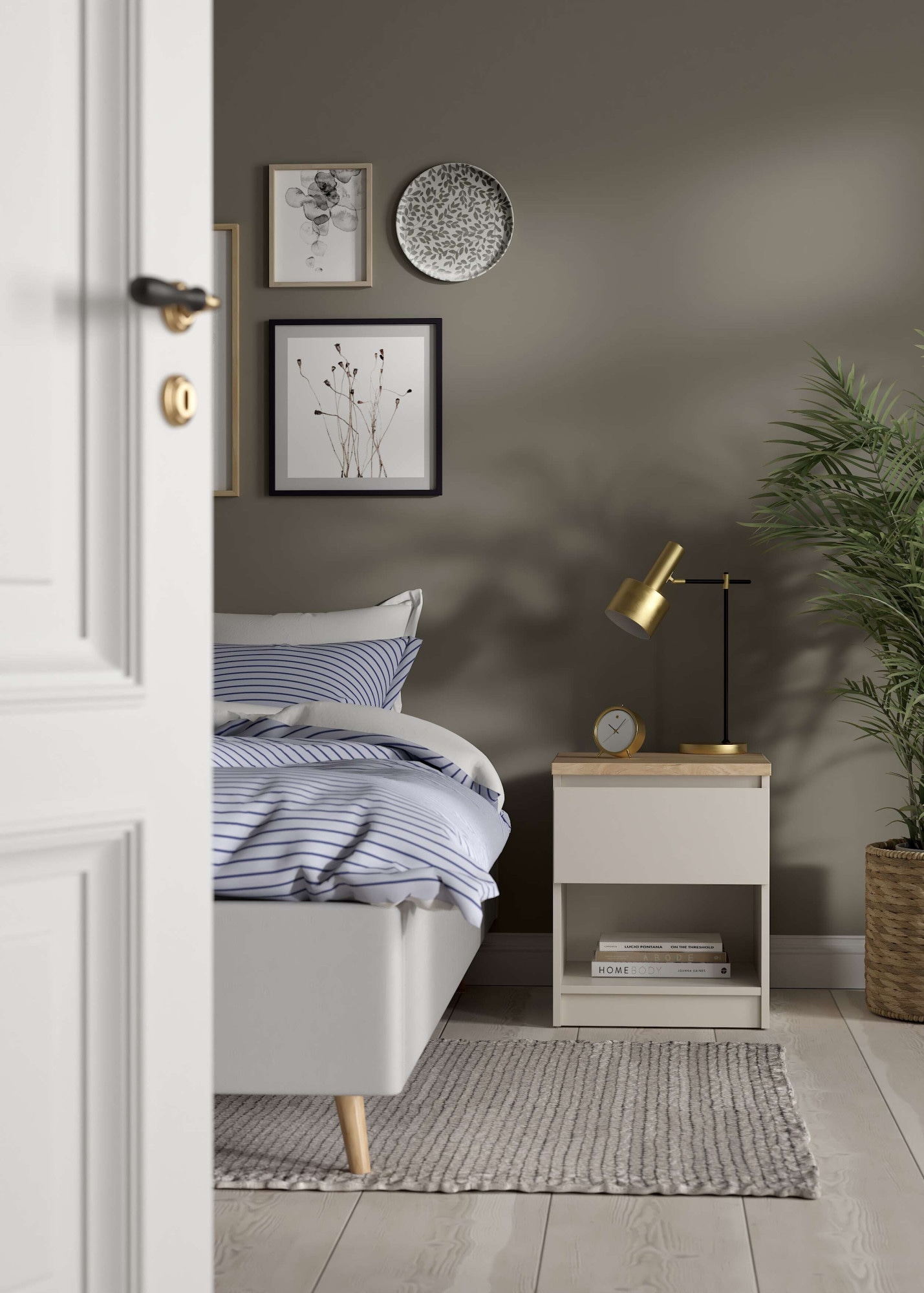 INOSIGN Nachttisch "Naia, Nachtkommode, Nachtschrank, Beistelltisch" mit 1 günstig online kaufen