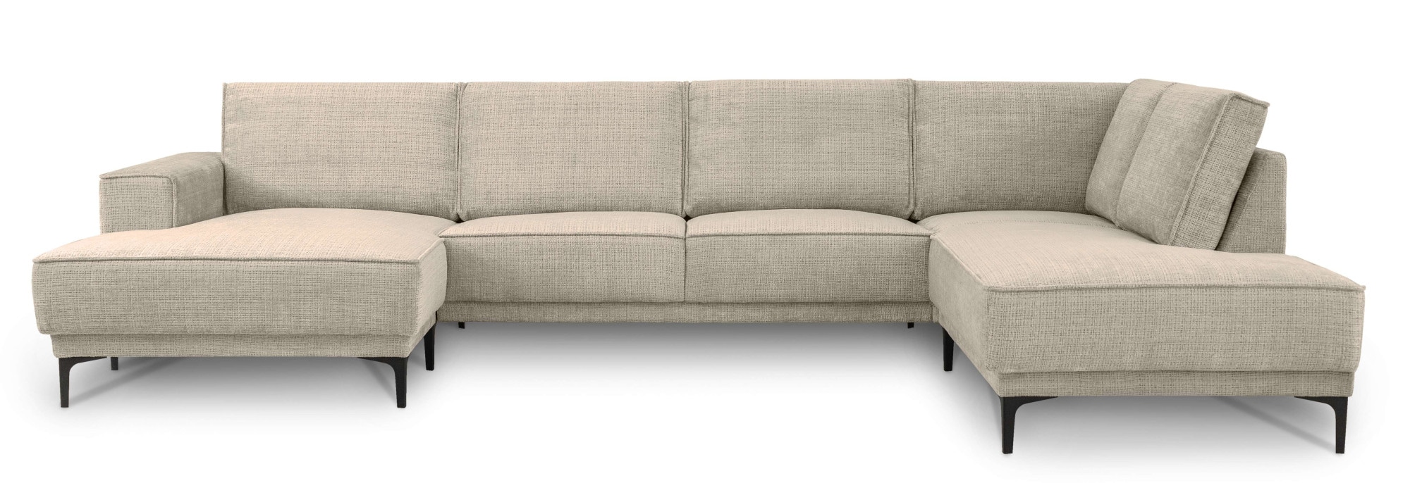 OTTO home Wohnlandschaft "XXL Sofa Oland, Struktur, Flachgewebe, Luxus-Micr günstig online kaufen