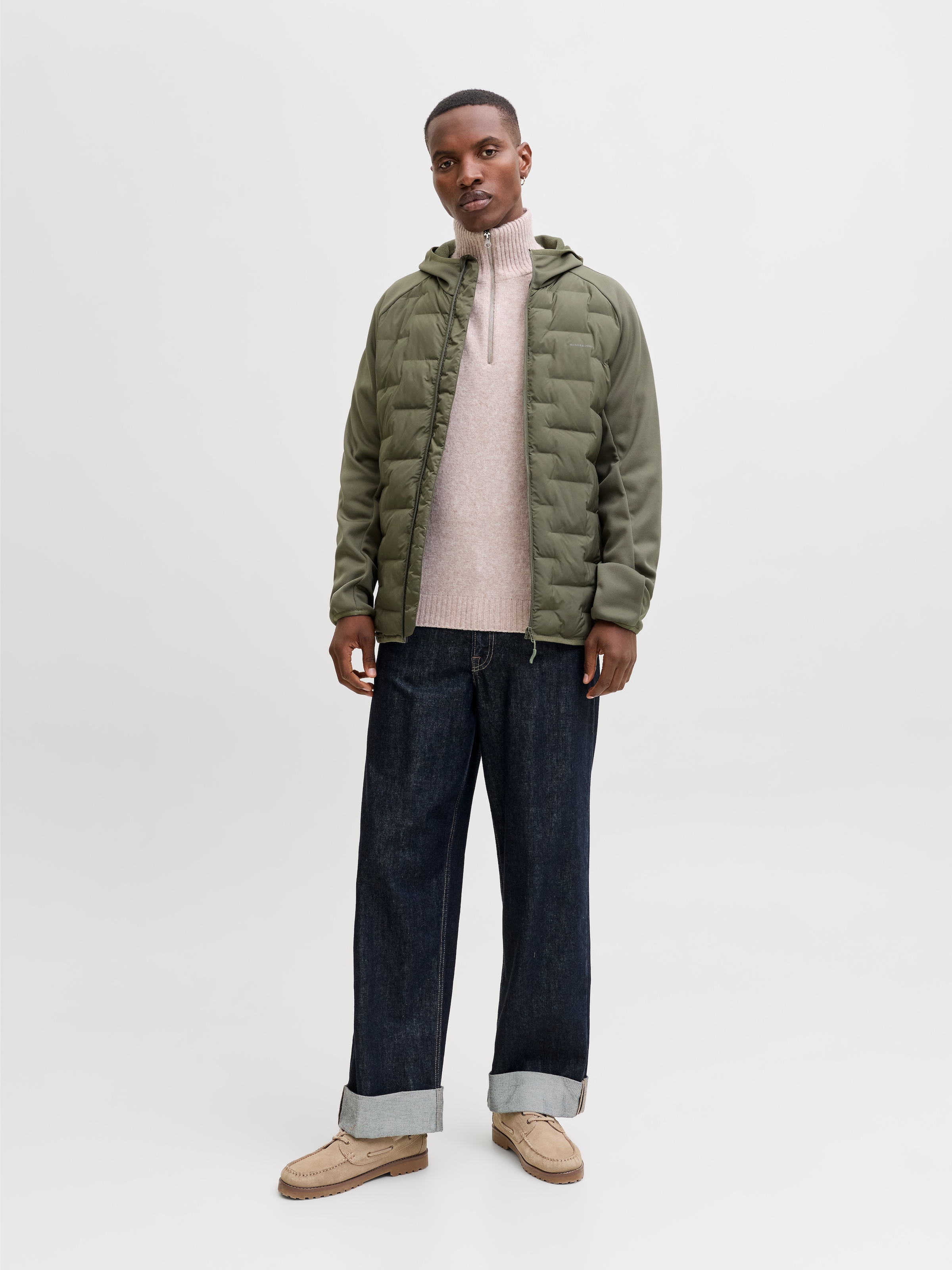 Jack & Jones Steppjacke »JJEPERFECT HYBRID JACKET NOOS« mit Kapuze mit Kapuze