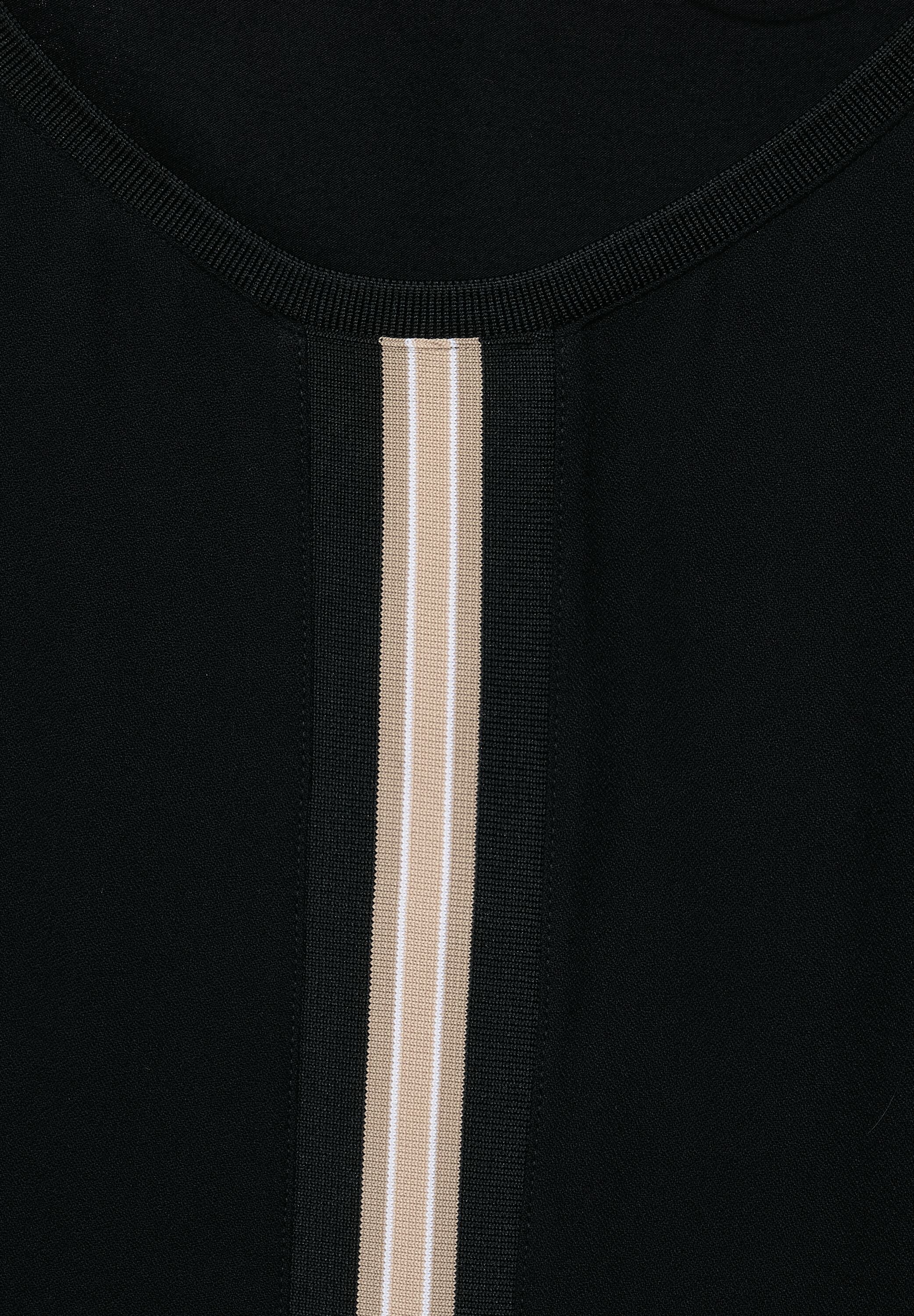 STREET ONE T-Shirt, mit Rippstrickdetails