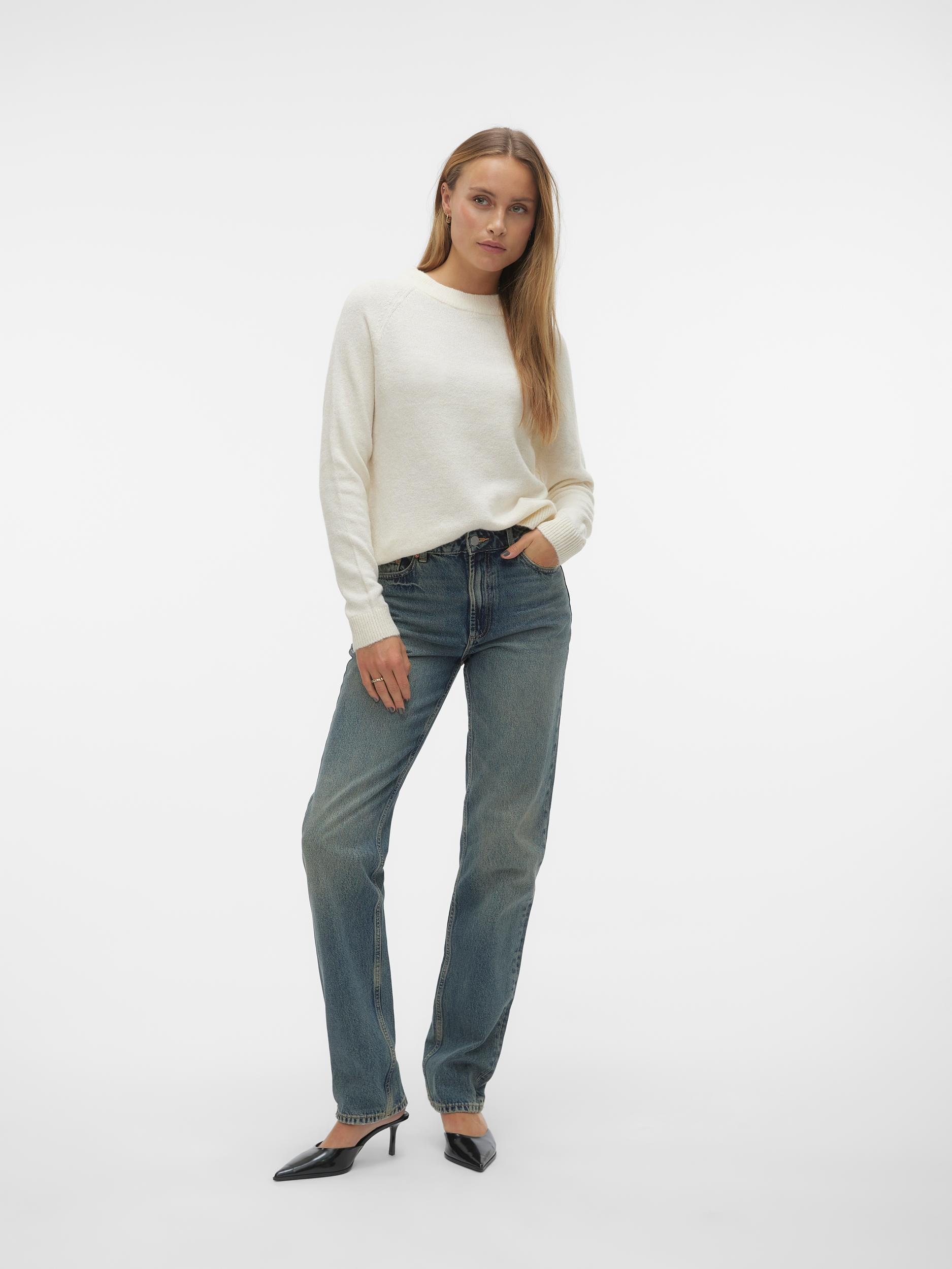 Vero Moda Rundhalspullover »VMFILUCA LS O-NECK PULLOVER GA NOOS«