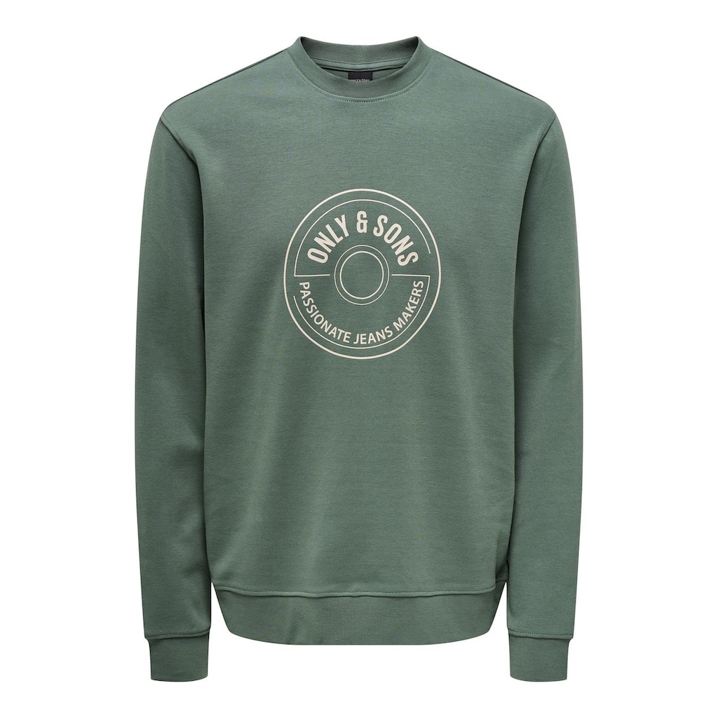 ONLY & SONS Sweatshirt »ONSLAMER REG INTERLOCK CREW NECK SWEAT«