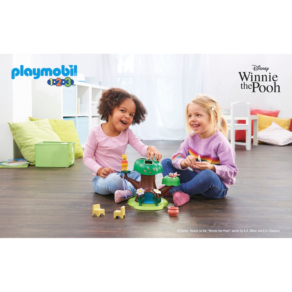 Playmobil® Konstruktions-Spielset »Winnies & Ferkels Baumhaus (71316), Playmobil 1-2-3«, (17 St.), Made in Europe