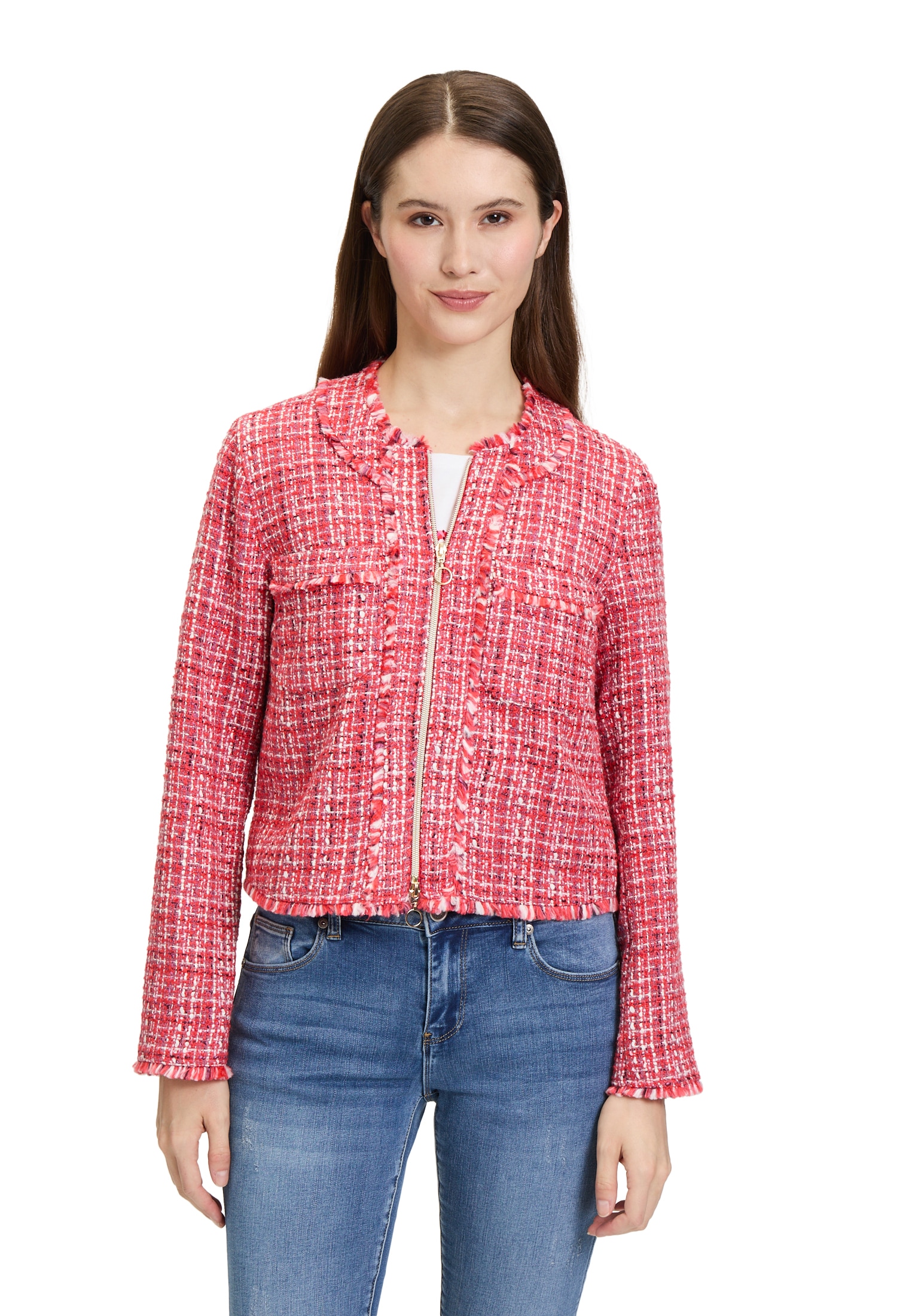 Betty Barclay Jackenblazer "Betty Barclay Damen Blazer-Jacke mit Fransen", günstig online kaufen
