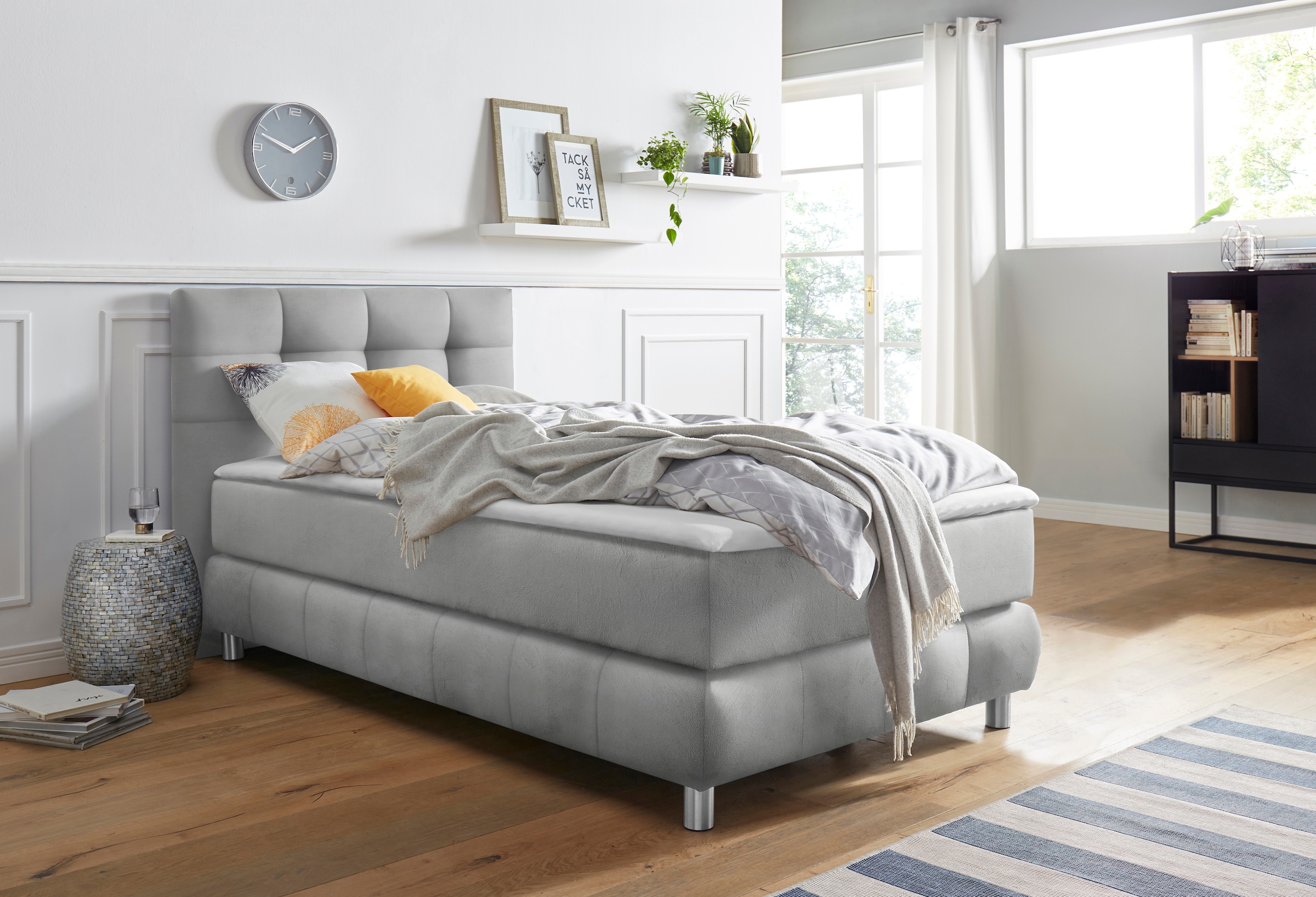 Home affaire Boxspringbett "Salo" incl. Topper, 6 Breiten, 2 Härtegrade, TF günstig online kaufen