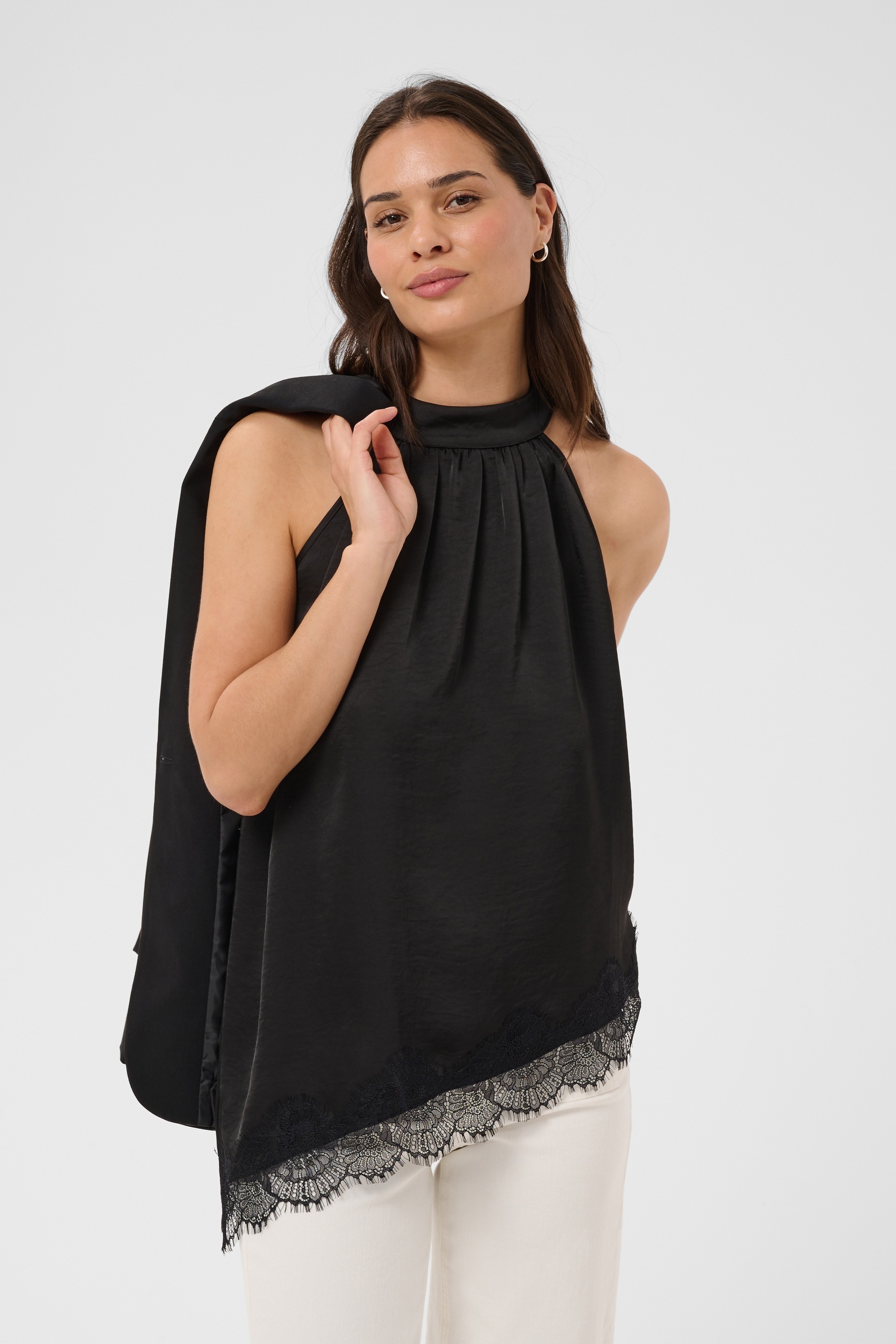 KAFFE Blusentop »Damen Bluse ärmellos KAthilde«