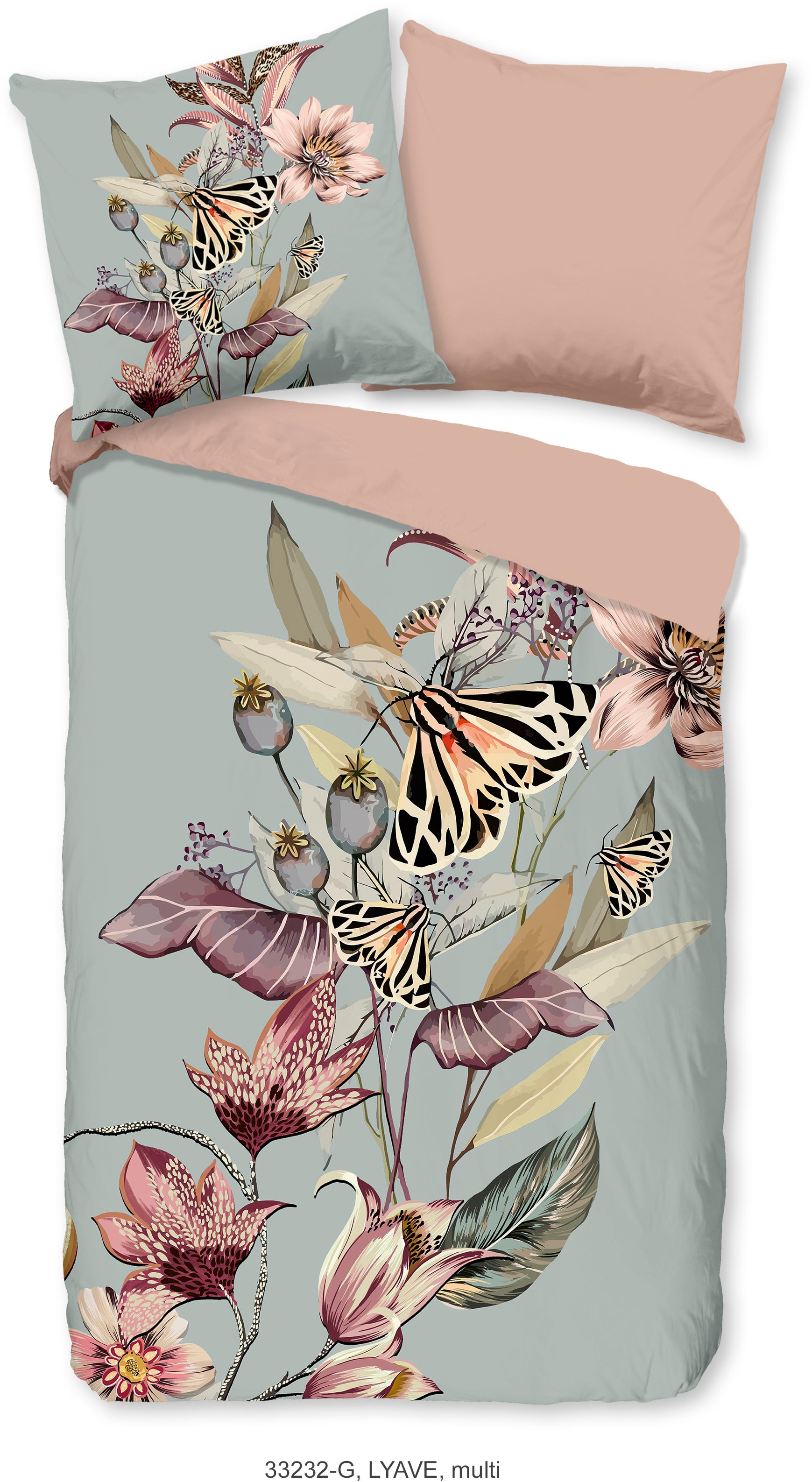 good morning Wendebettwäsche "Lyave" 2 Stk. tlg. Baumwolle, Renforcé, Reißv günstig online kaufen