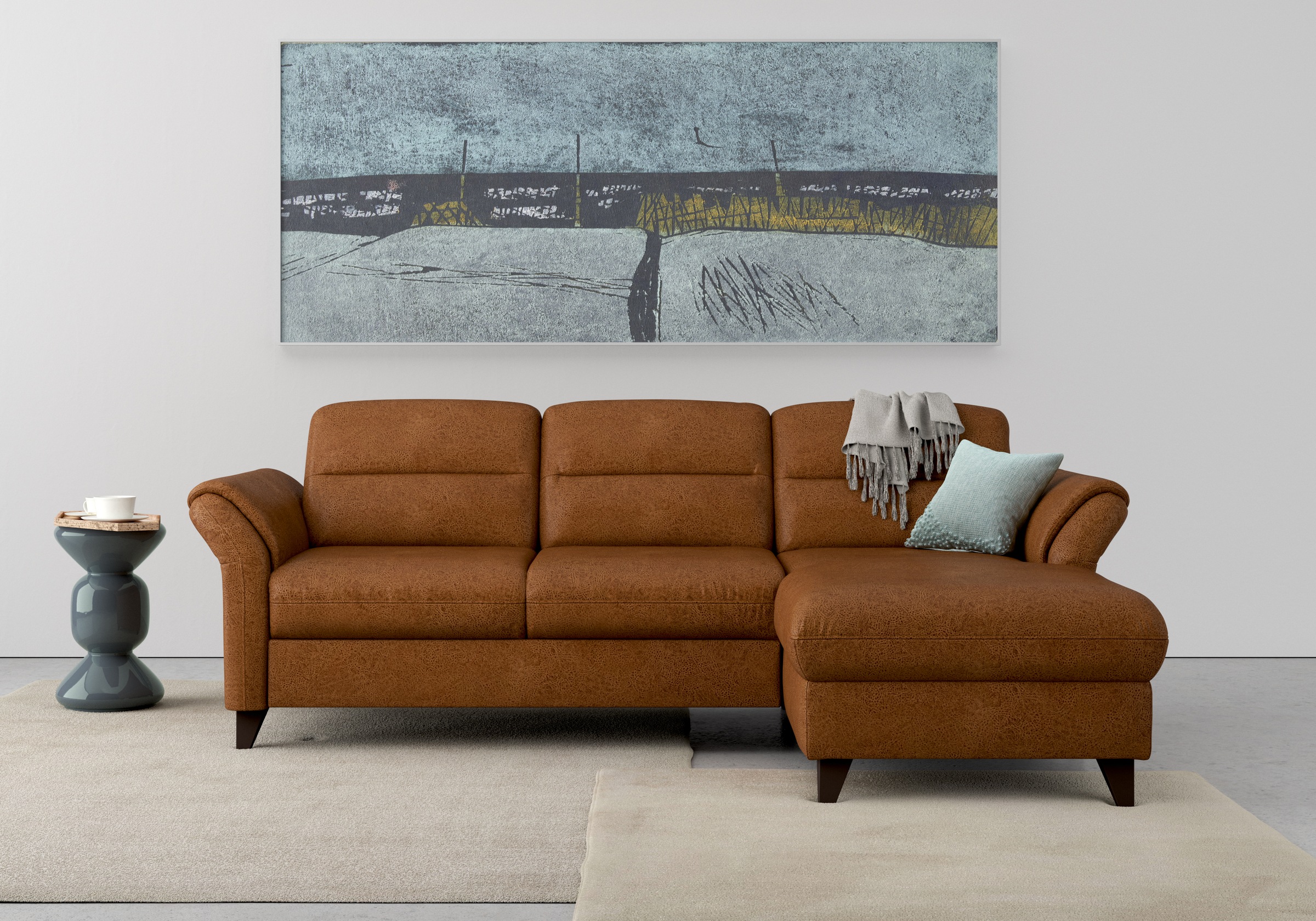Thumbnail - sit&more Ecksofa "Mellum L-Form" Federkern, wahlweise mit Bettfunktion, Bettkasten und Armteilfunktion