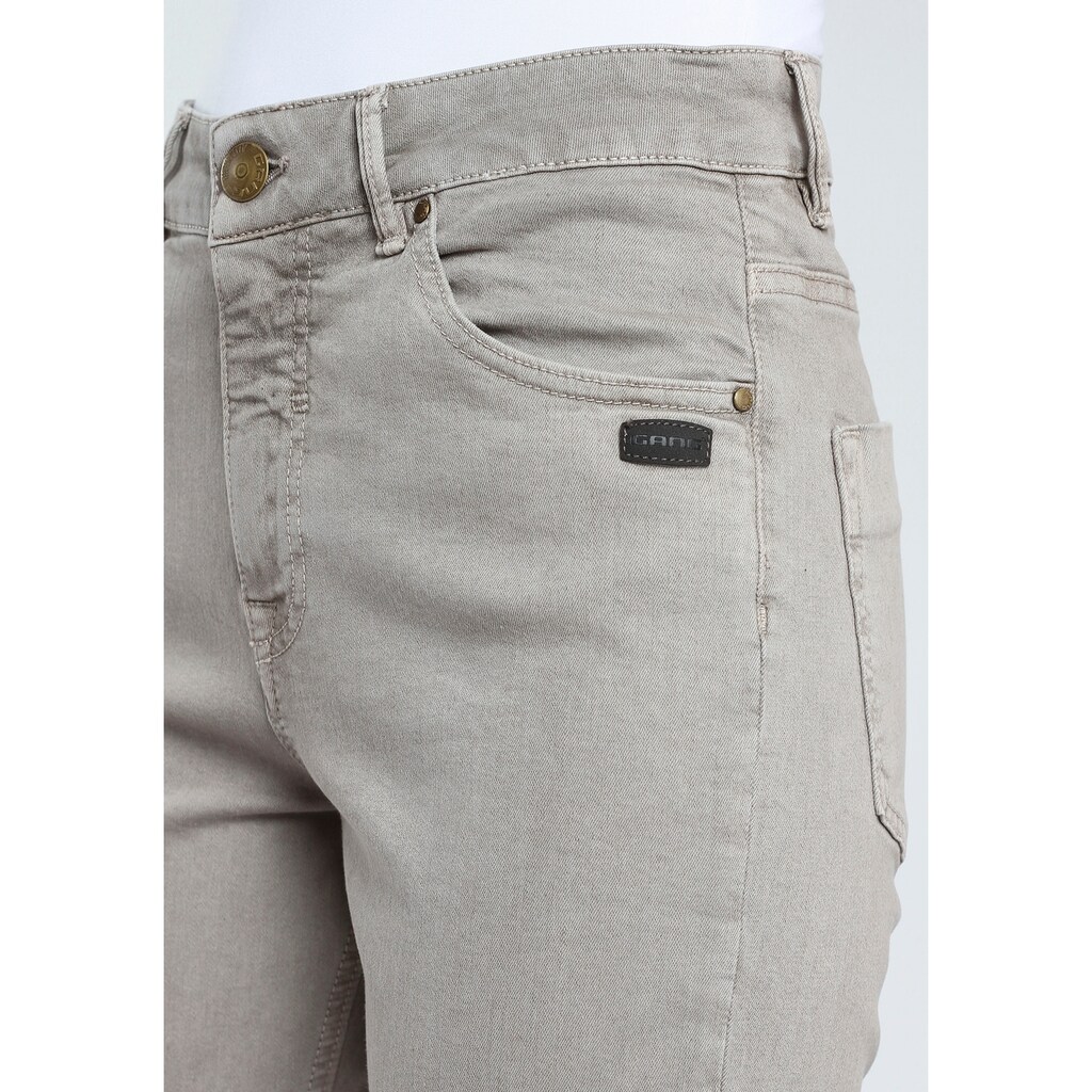 Damenmode Jeans GANG Mom-Jeans »GLORIA-GA«, 5-Pocket Karottenjeans mit schmeichelhafter hoher Leibhöhe beige