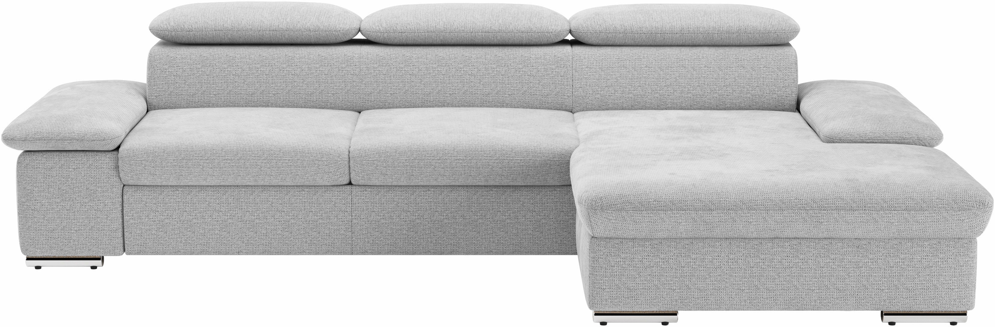 sit&more Ecksofa "Valantine L-Form, B: 286 cm" mit Arm- & Kopfteilverstellung, optional mit Schlaffunktion