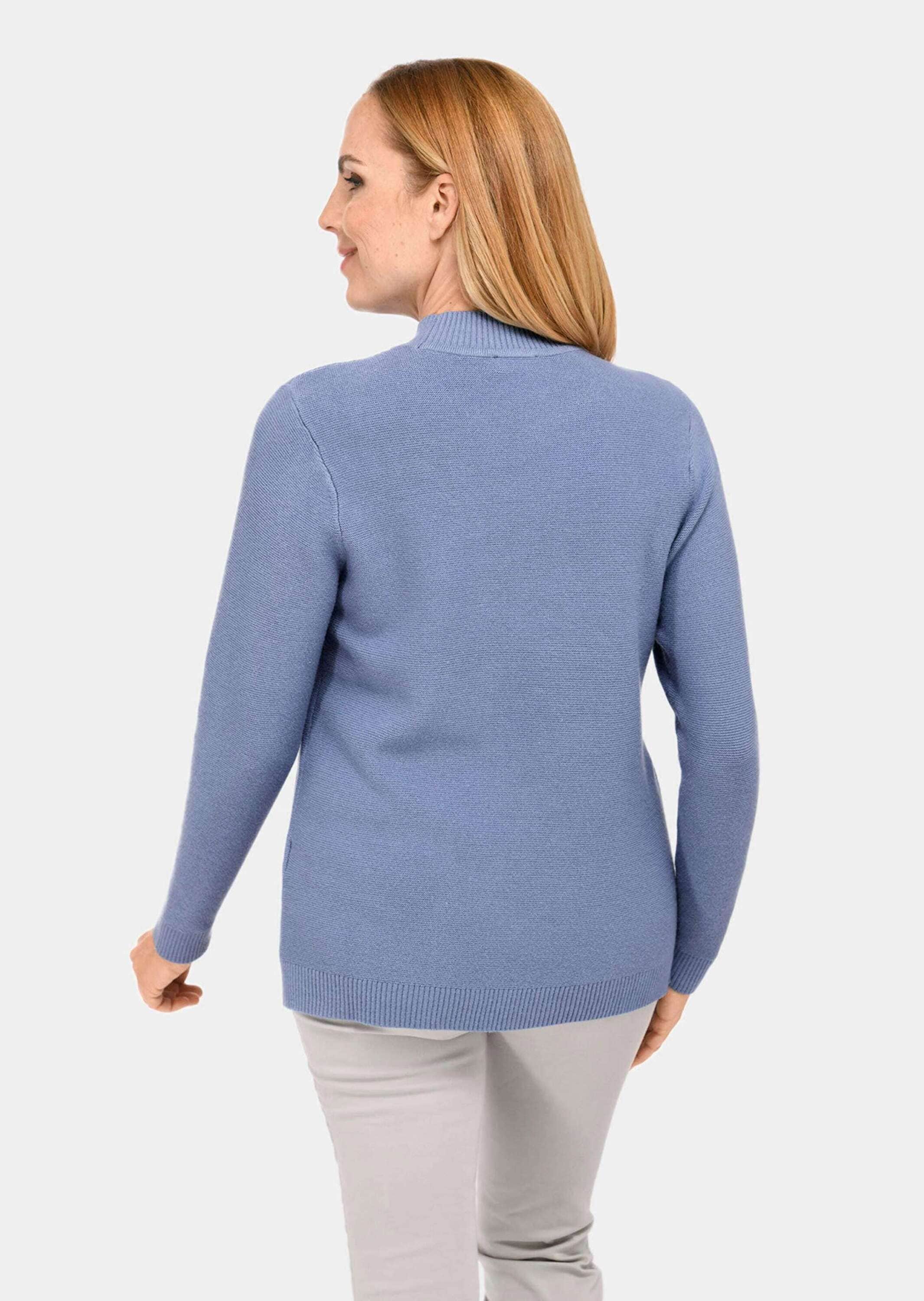 GOLDNER Strickpullover »Pullover Sportiver Strickpullover mit figurschmeichelnden Details«