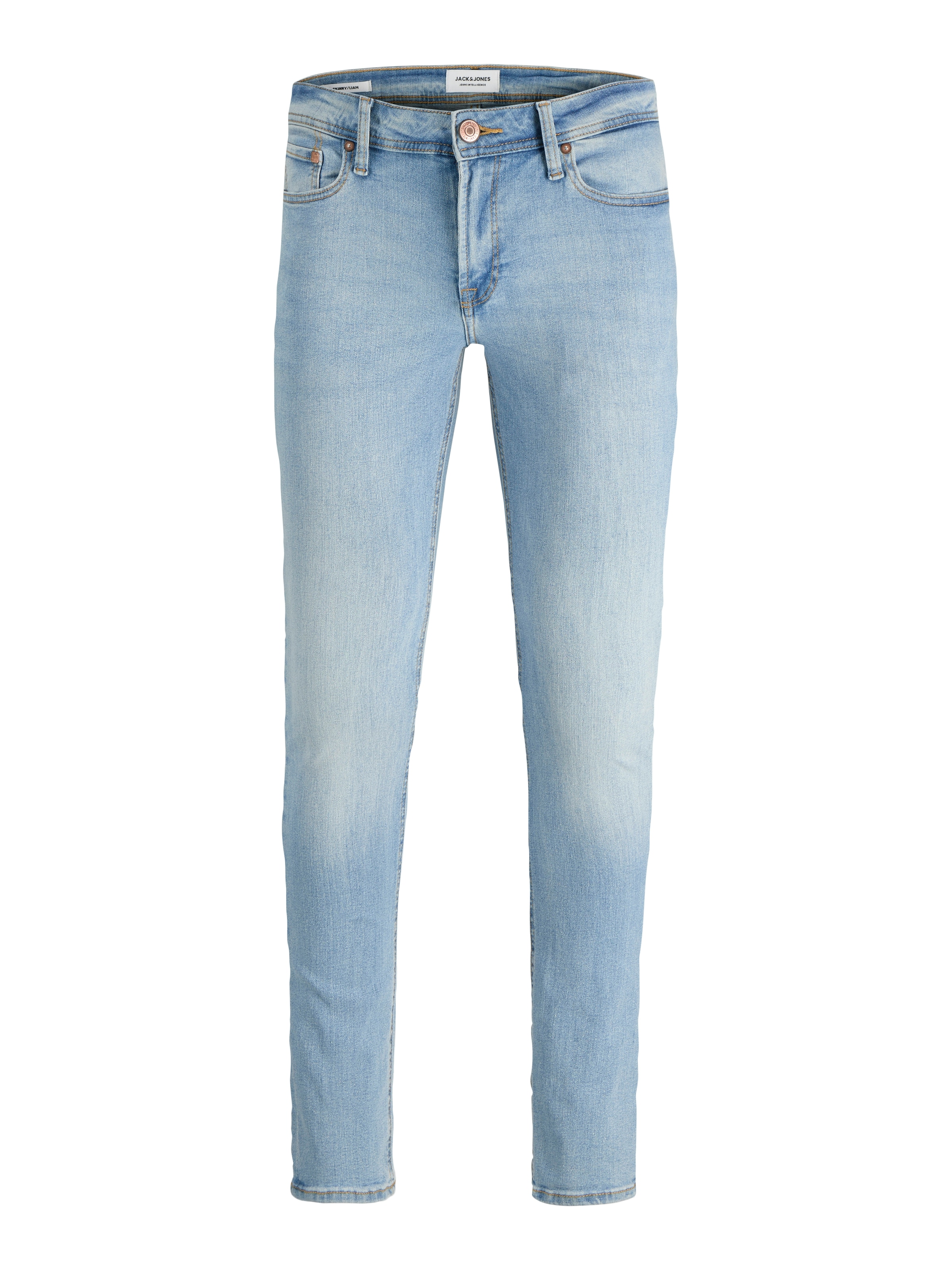 Jack & Jones Skinny-fit-Jeans »JJILIAM  Skinny Jeans mit Used-Waschung für schlanke Silhouette« Abriebeffekte, modisch, skinny fit, Baumwollmischung,