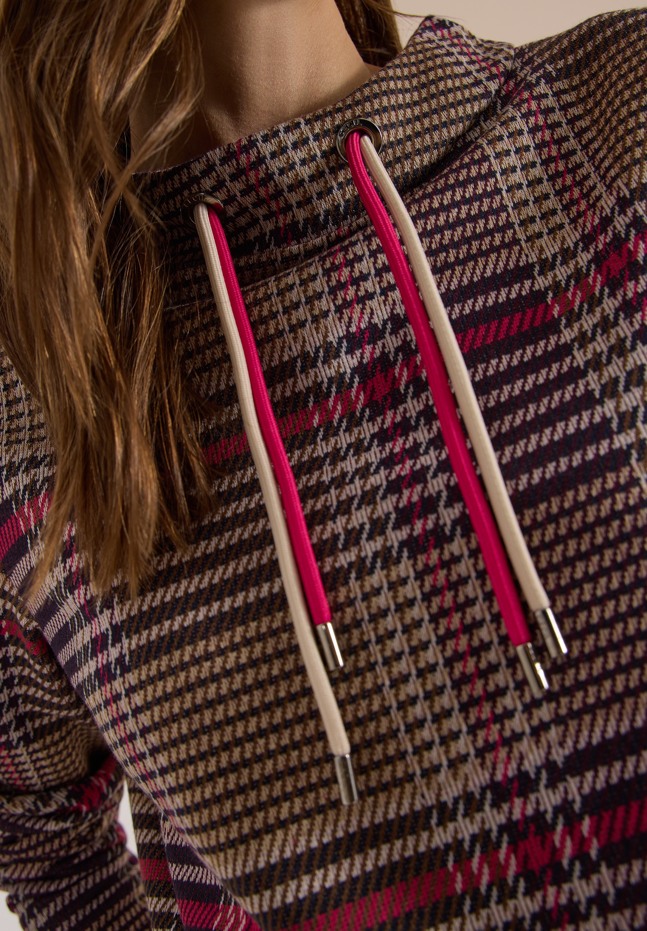 Cecil Sweatshirt , mit Funnel Neck und Muster
