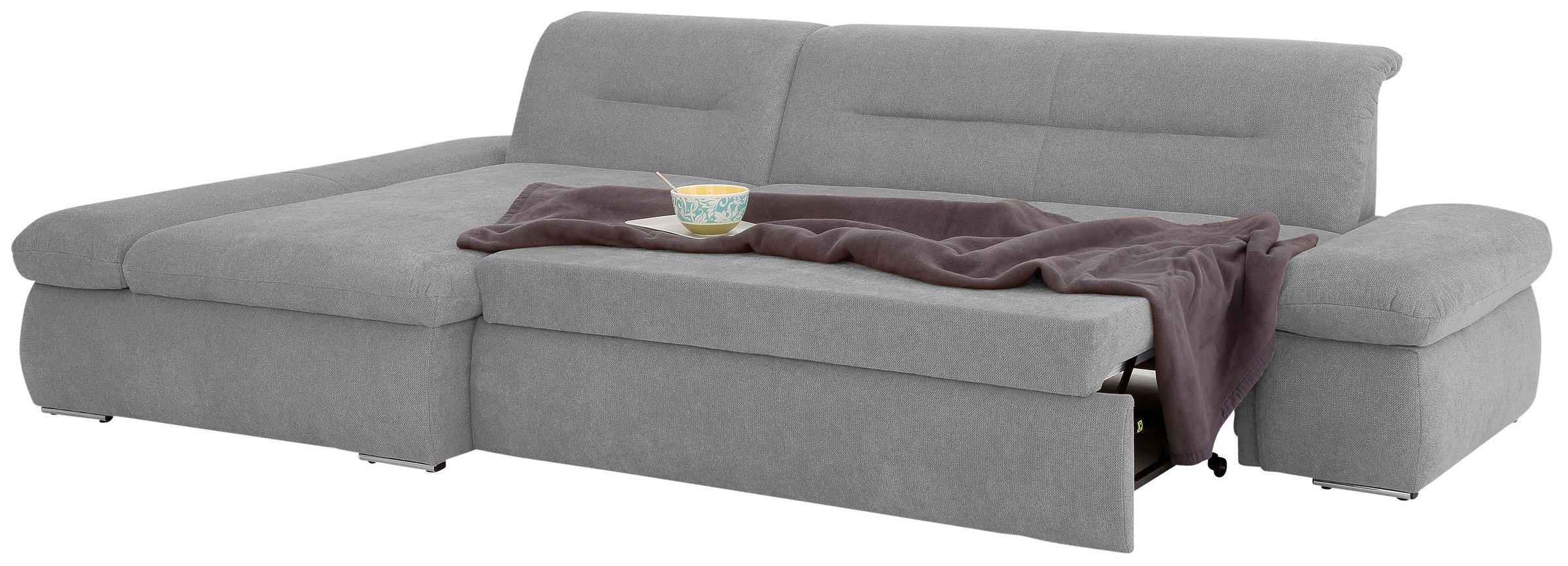 INOSIGN Ecksofa »Avesa L-Form«, Wahlweise mit Armteilvertsellung und Bettfunktion, B/T/H: 300/172/80cm