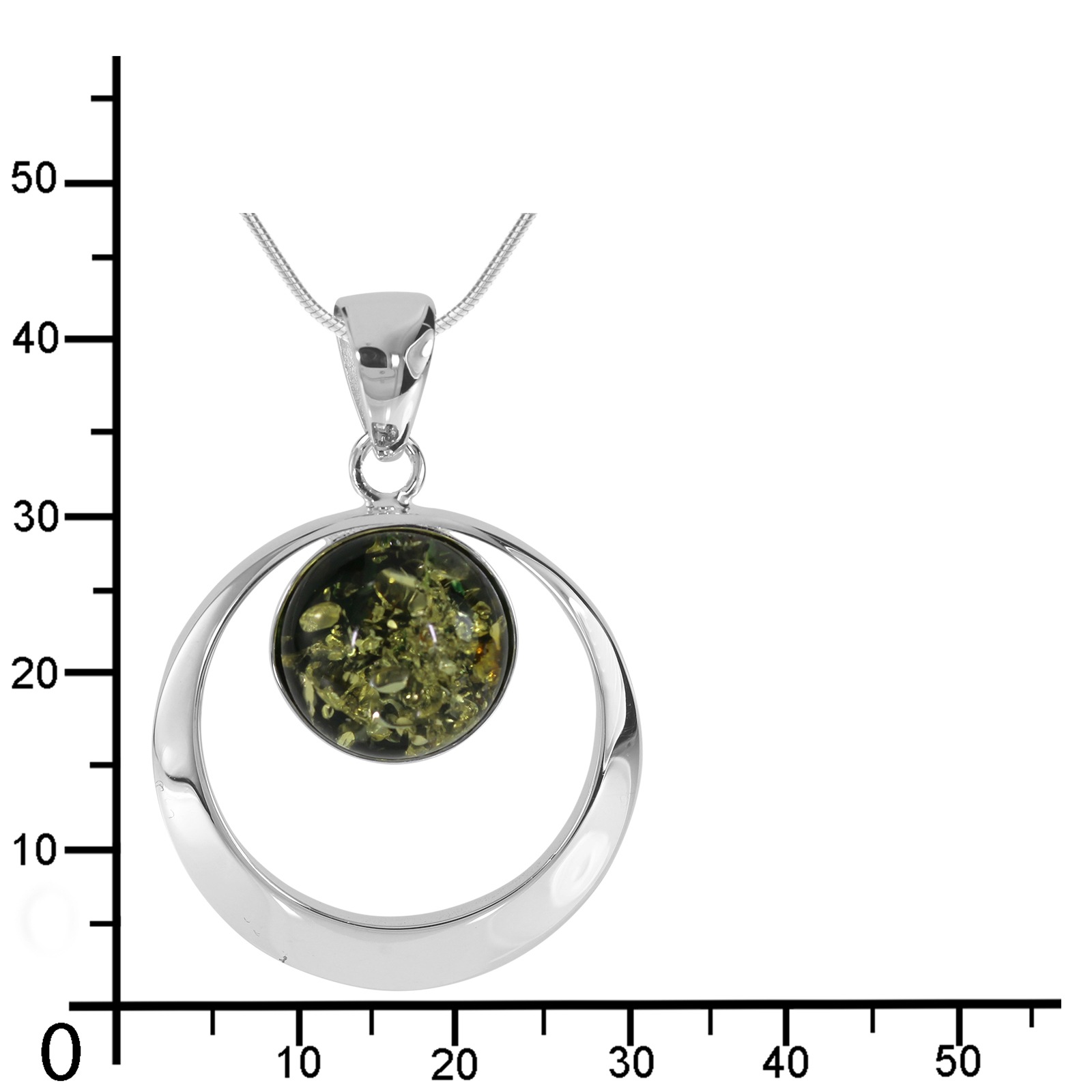OSTSEE-SCHMUCK Kette mit Anhänger »Ostsee-Schmuck Kette mit Anhänger Lenka Kette mit Anhänger Lenka«, (2 tlg.)