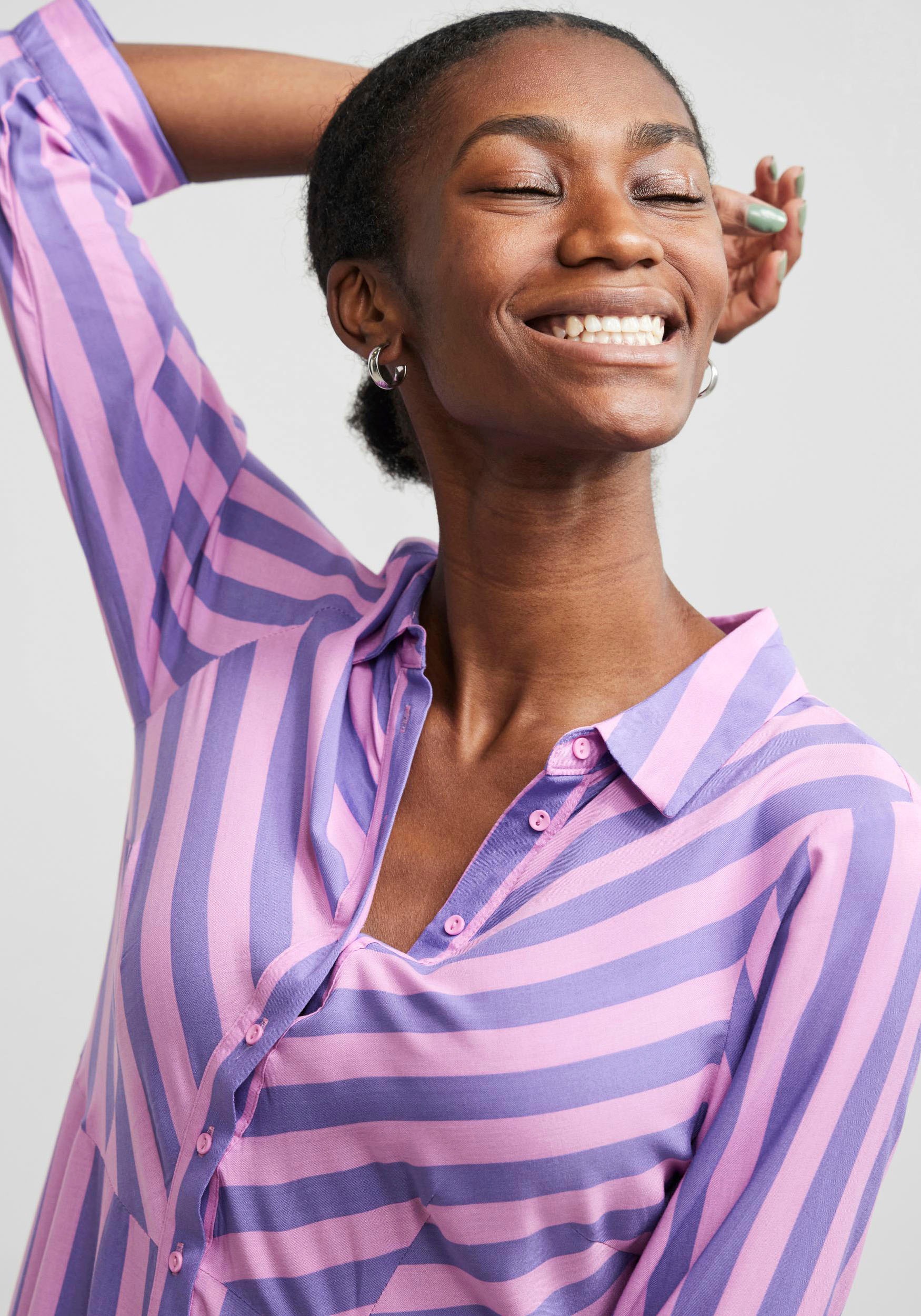 Y.A.S Hemdblusenkleid »YASSAVANNA LONG SHIRT DRESS«, mit 3/4 Ärmel für  kaufen | BAUR