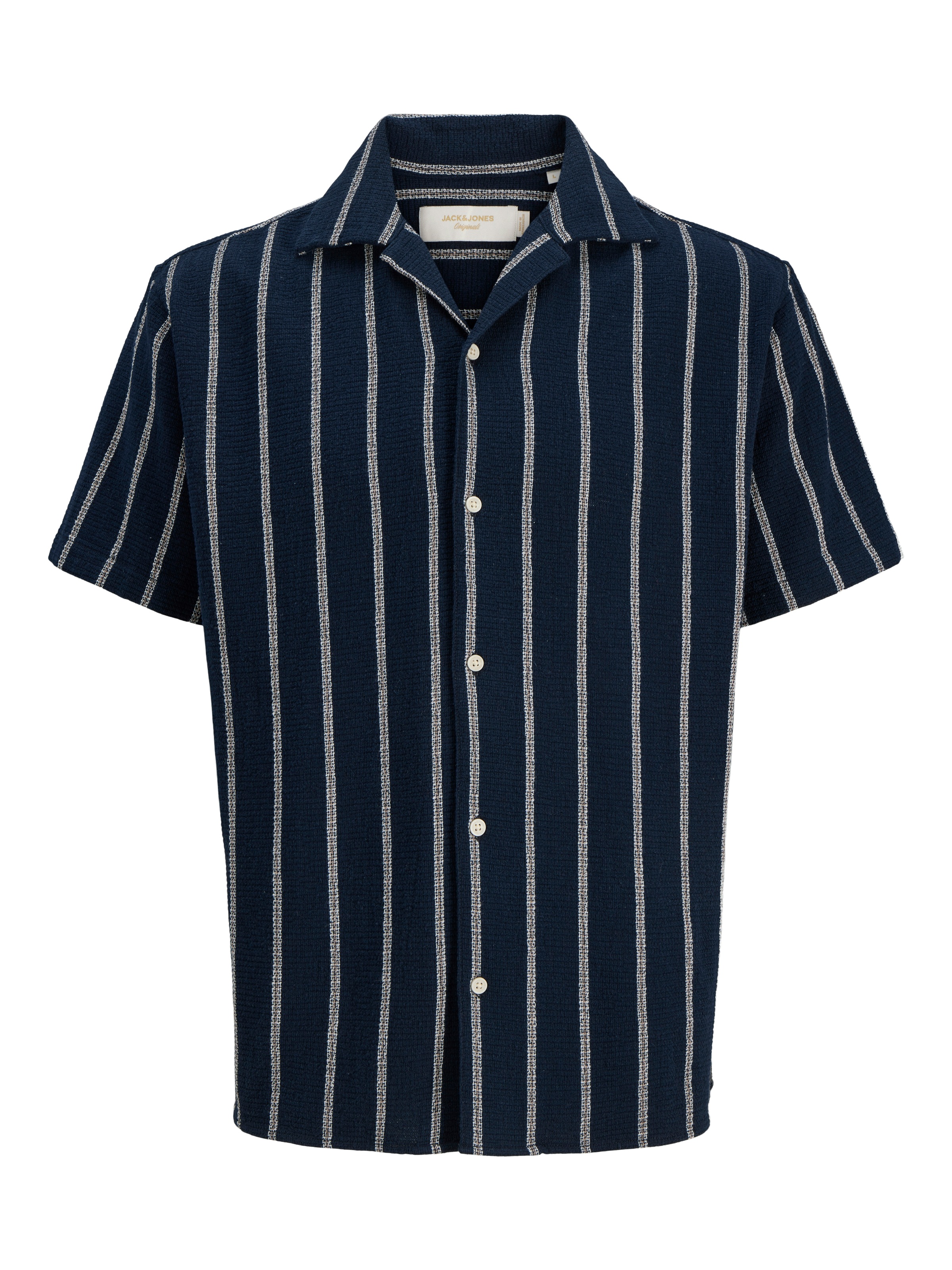 Jack & Jones Junior Kurzarmhemd »JORCOBA STRIPE RESORT SHIRT SS SN JNR« Baumwolle, locker geschnitten